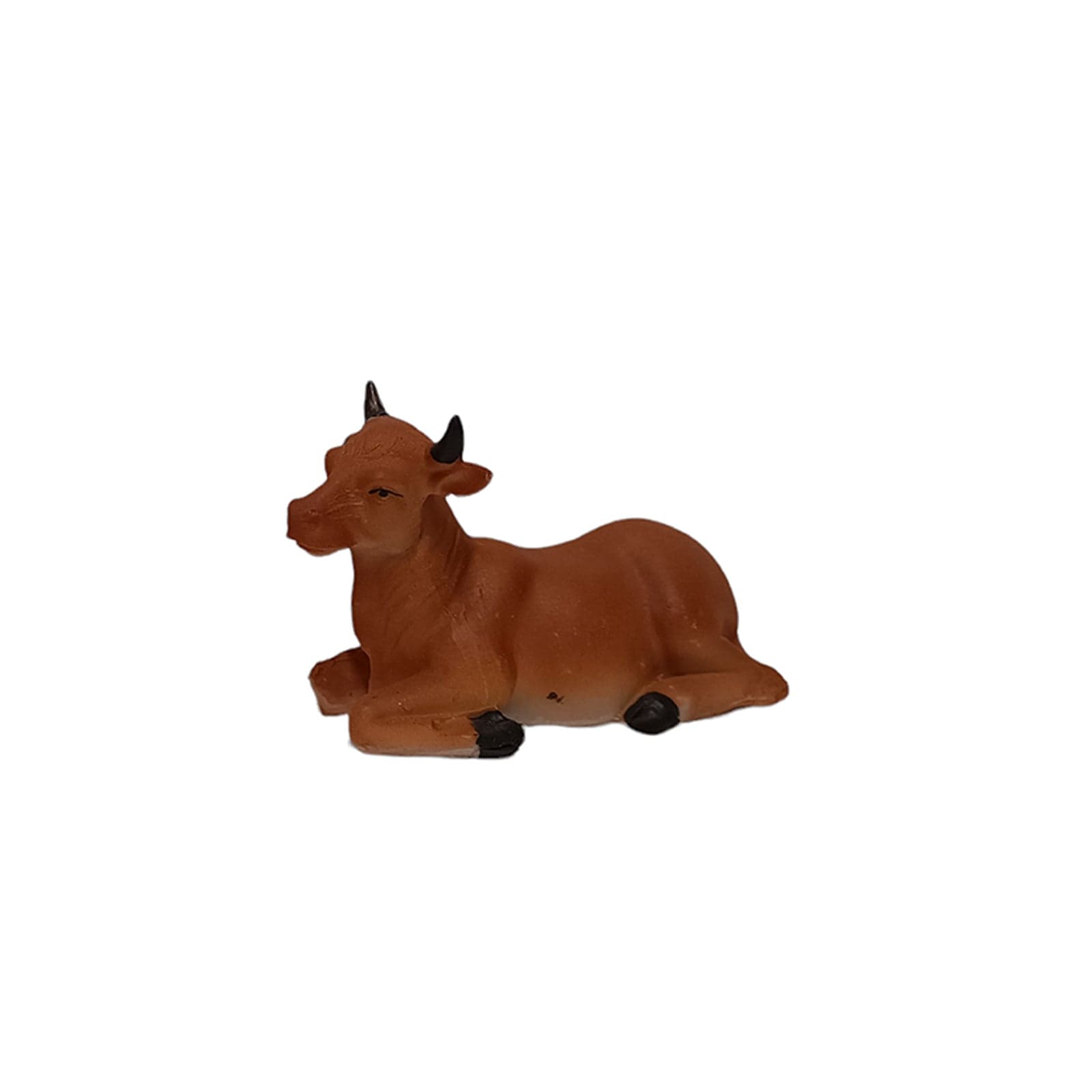Asinello e Bue seduti in PVC decorazione natalizia per presepe - 2