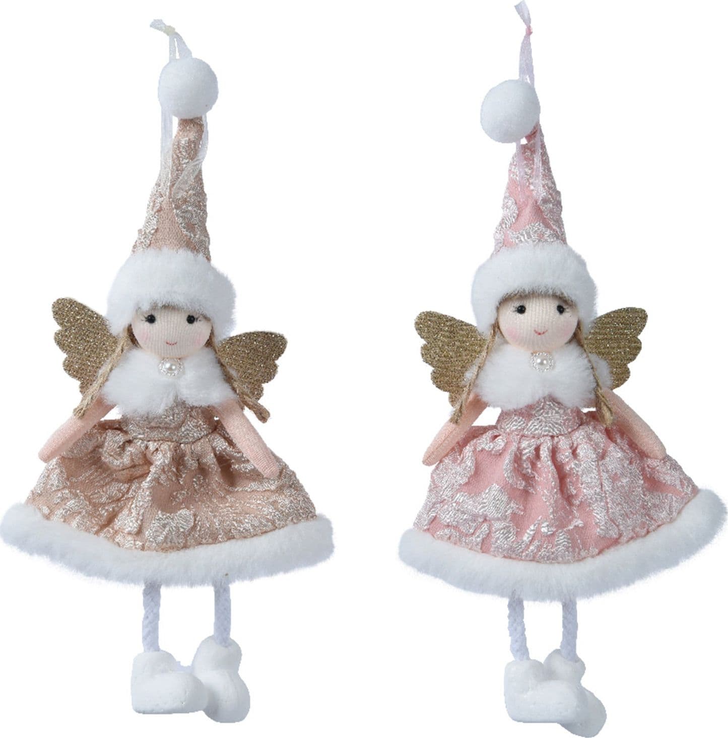 Statuetta con fatine decorazione per interno h 24 cm - 3