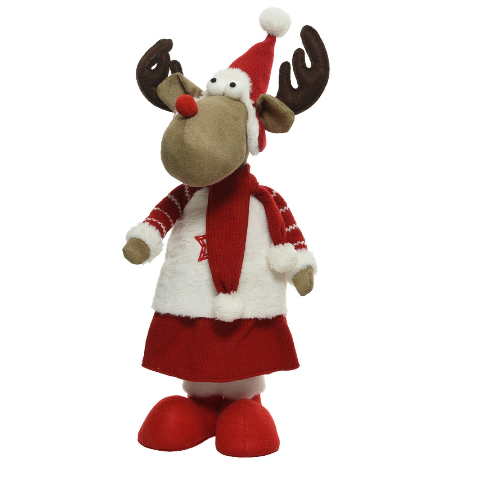 Peluche natalizio con animazioni e suoni, decorazione per interno - 2