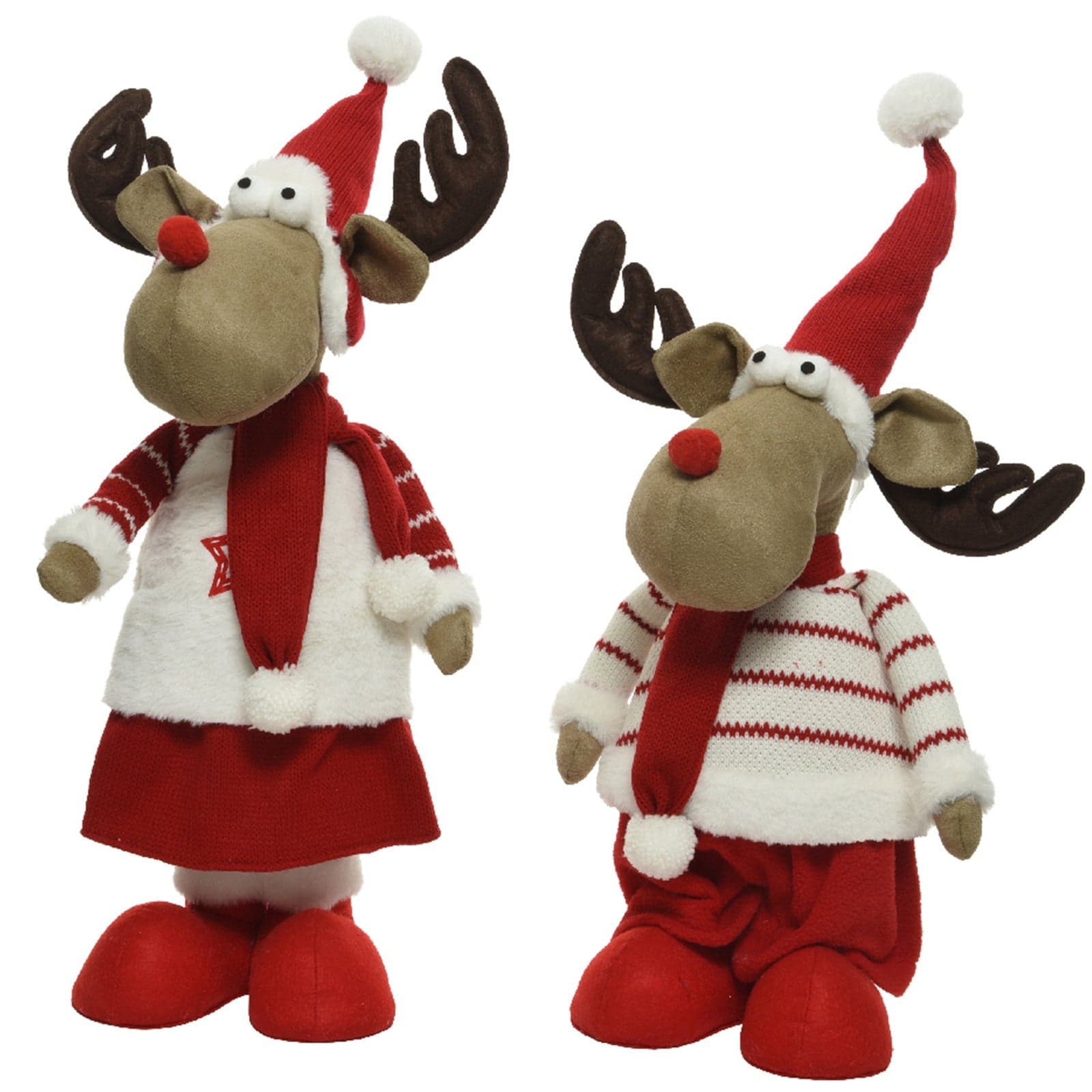 Peluche natalizio con animazioni e suoni, decorazione per interno - 3