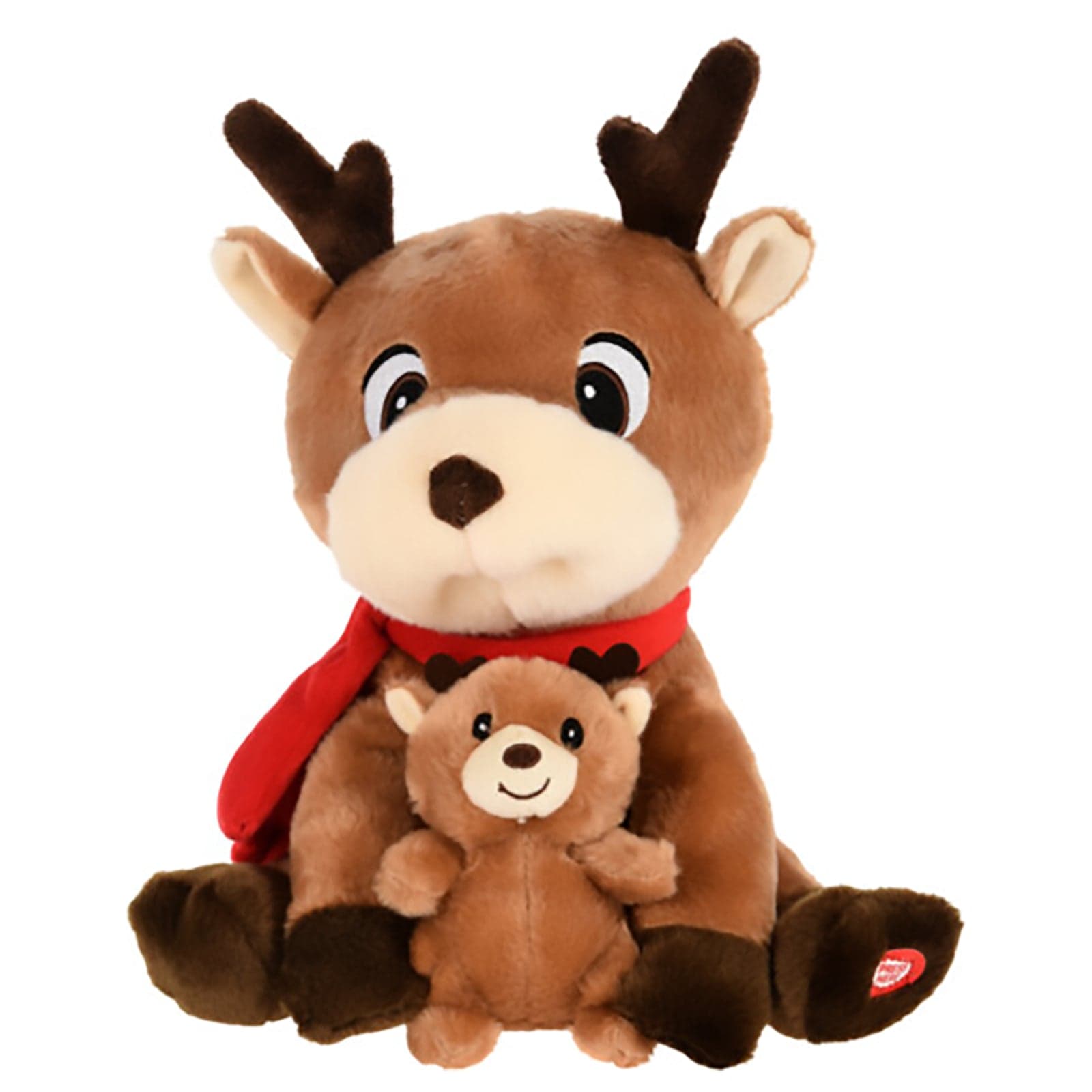 Peluche natalizio con animazioni e suoni, decorazione per interno - 2