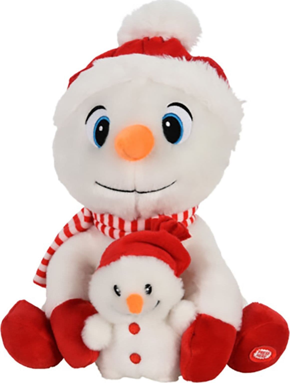 Peluche natalizio con animazioni e suoni, decorazione per interno - 3