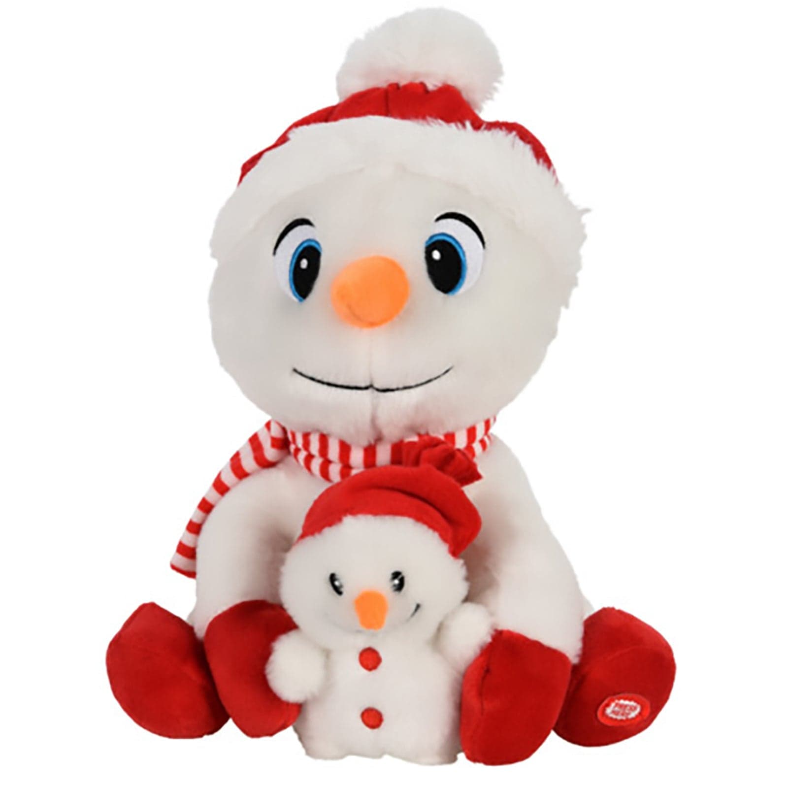 Peluche natalizio con animazioni e suoni, decorazione per interno - 3