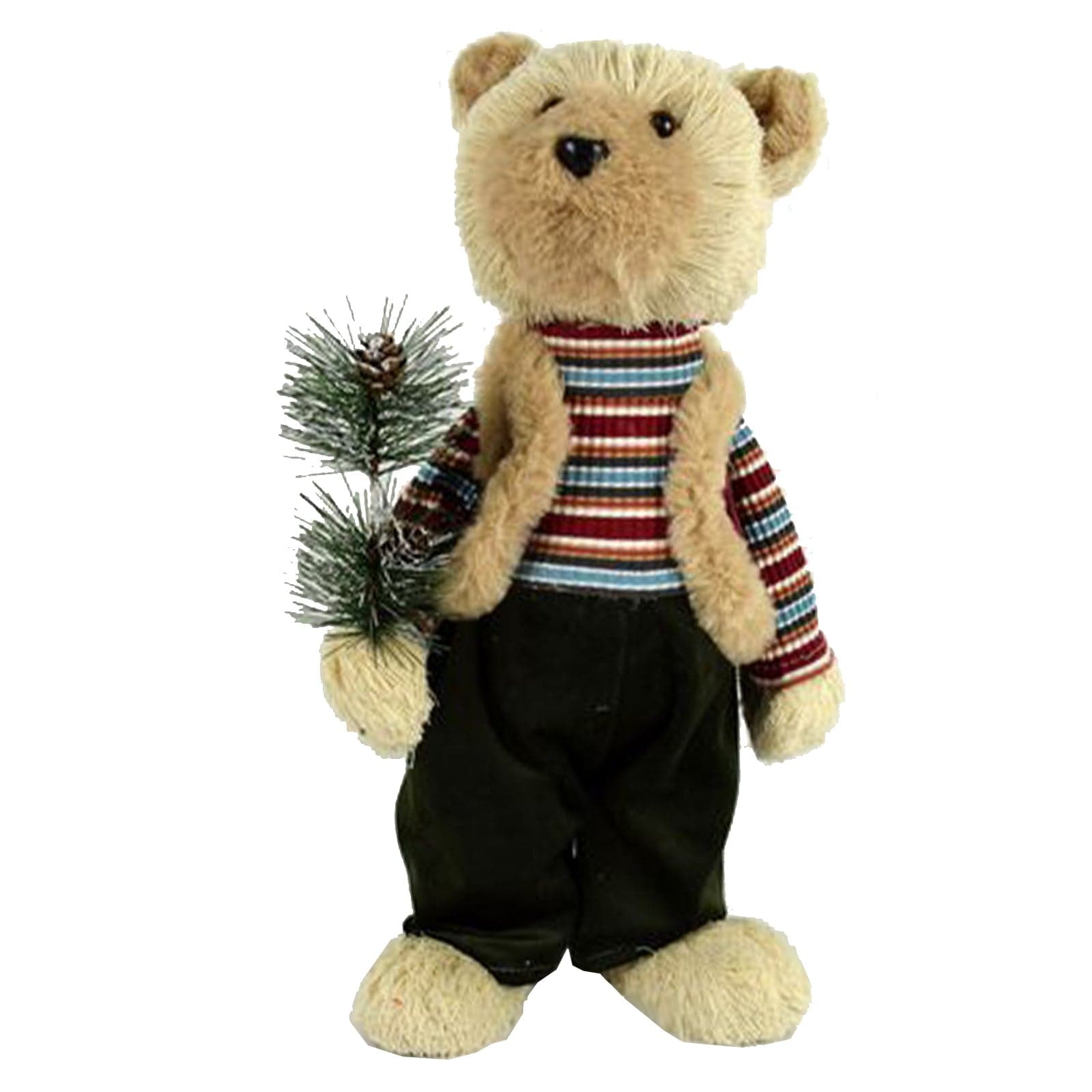 Orsetto con maglietta peluche natalizio da interno h 40 cm - 2