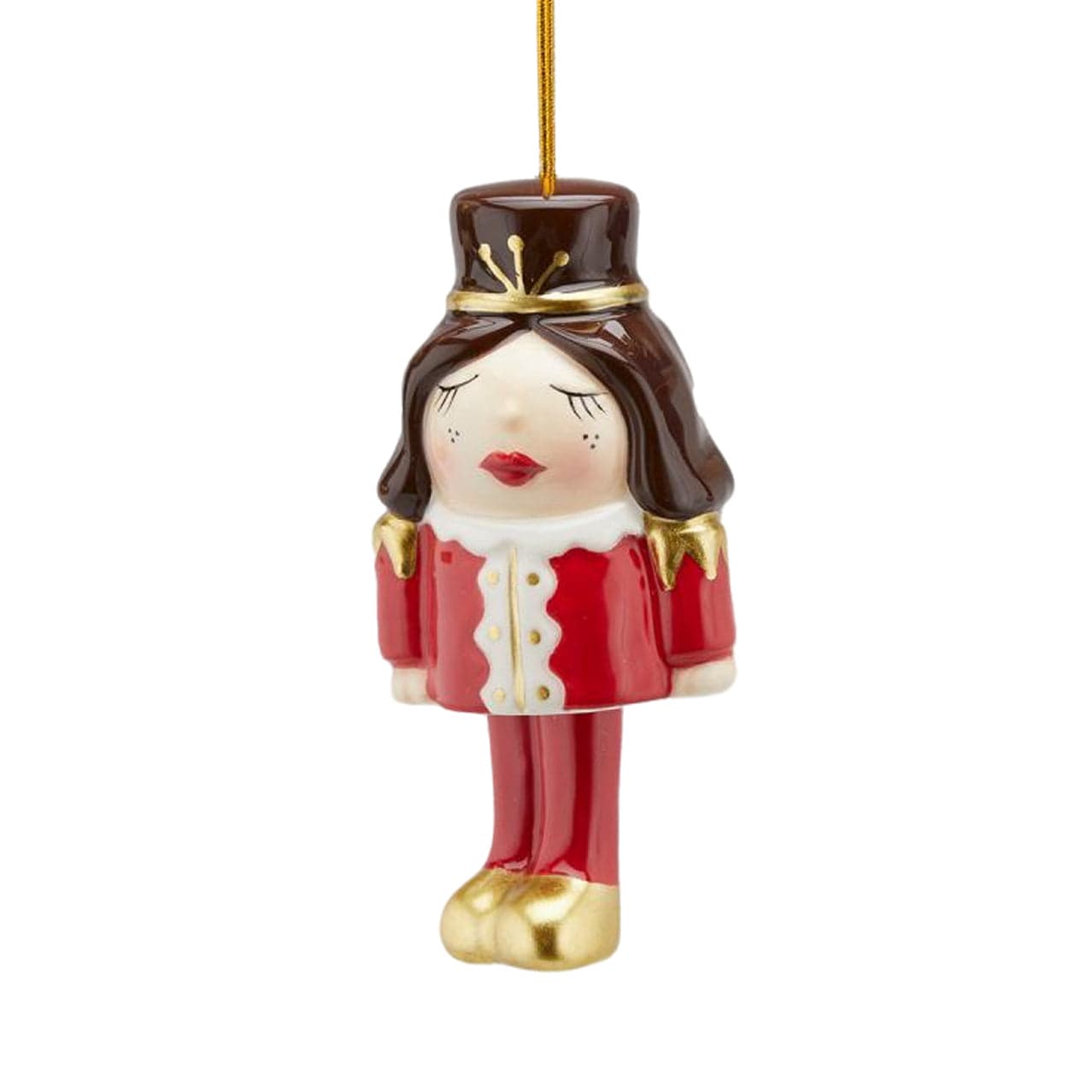 Soldatino natalizio decorativo appendibile all'albero di Natale con corda - 6