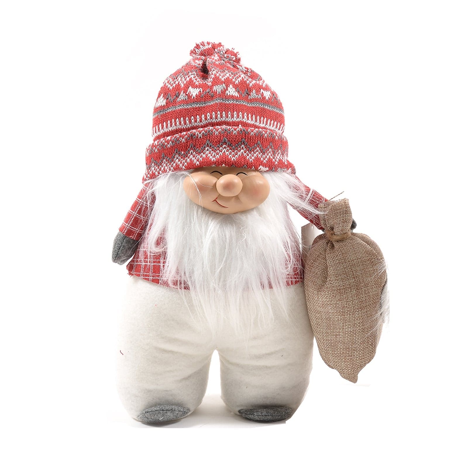 Statuetta decorativa "Gnomo simpatico" per Natale ed interno h 35 cm - 3