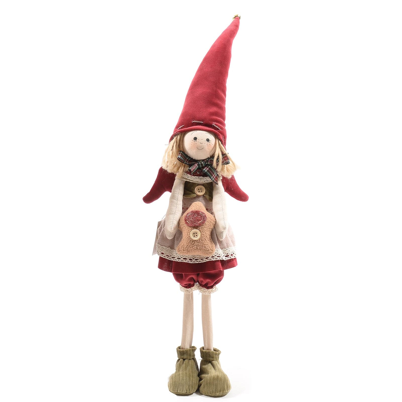 Statuetta decorativa "Fatina dei boschi" per Natale ed interno h 60 cm - 2