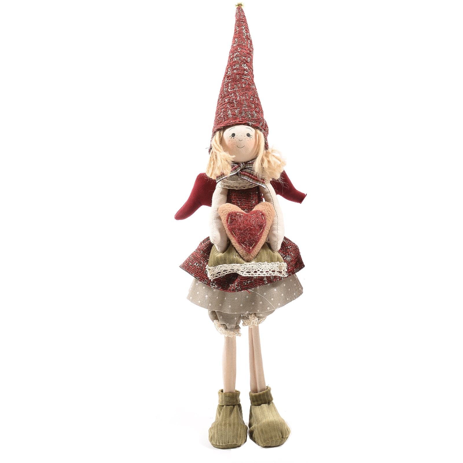 Statuetta decorativa "Fatina dei boschi" per Natale ed interno h 60 cm - 3