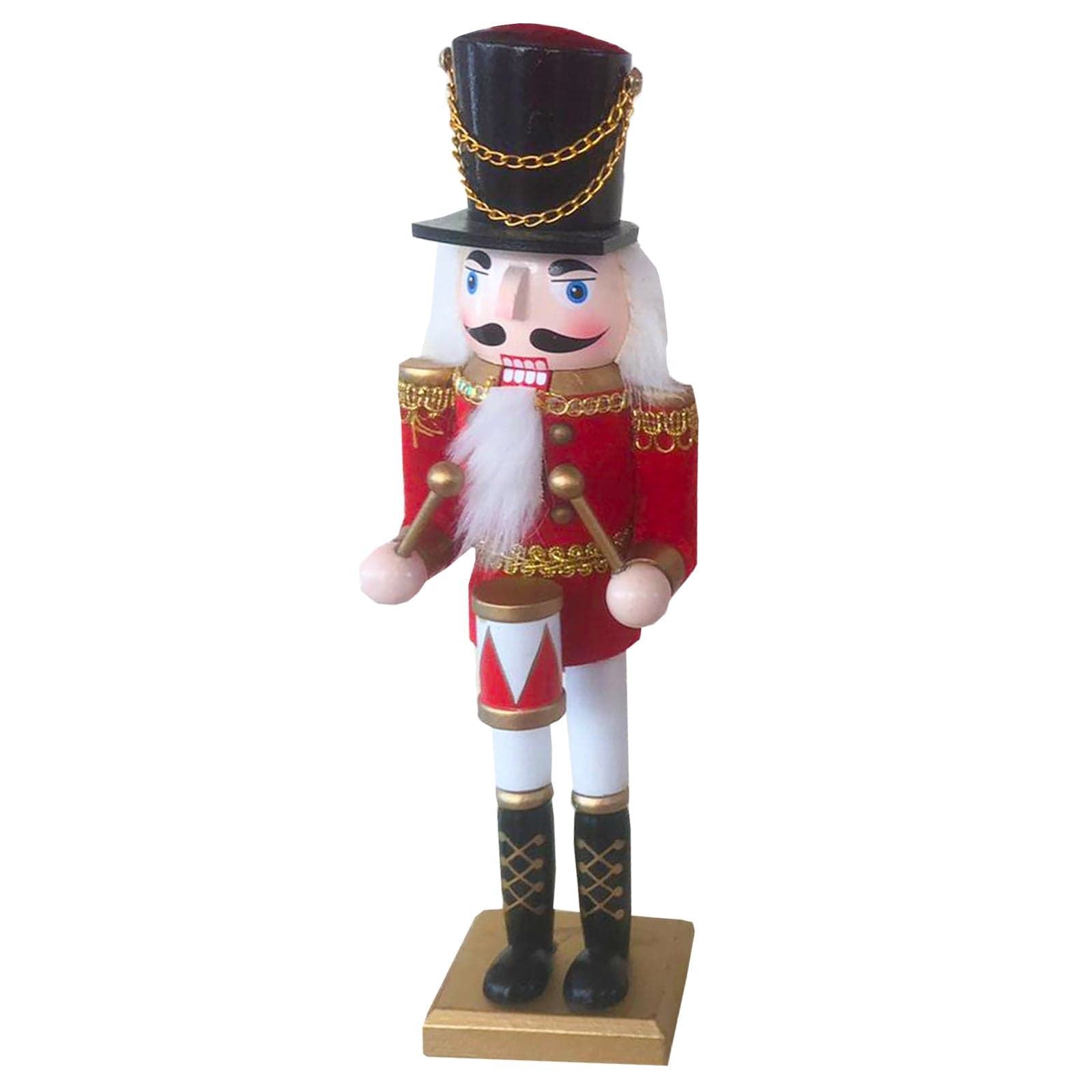 Soldatino schiaccianoci natalizio con bocca in movimento h 30 cm - 4