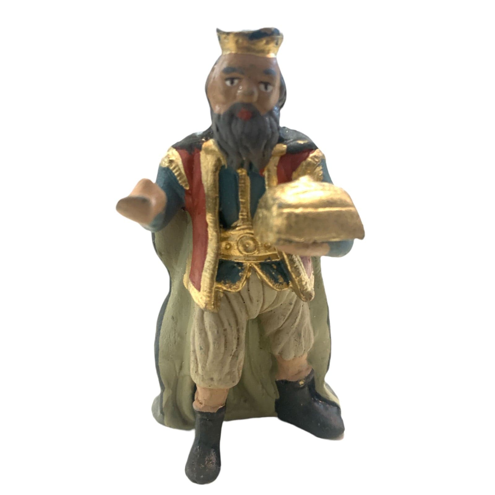 Re magi statuette in terracotta artigianali per presepe napoletano da h 7 cm, set di 3 pezzi - 2