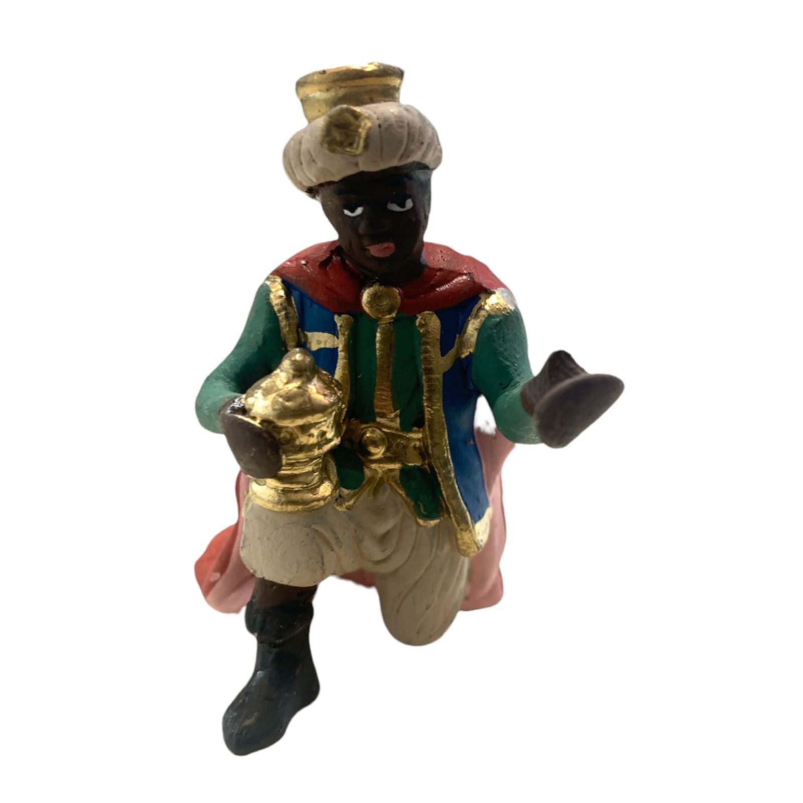 Re magi statuette in terracotta artigianali per presepe napoletano da h 7 cm, set di 3 pezzi - 4