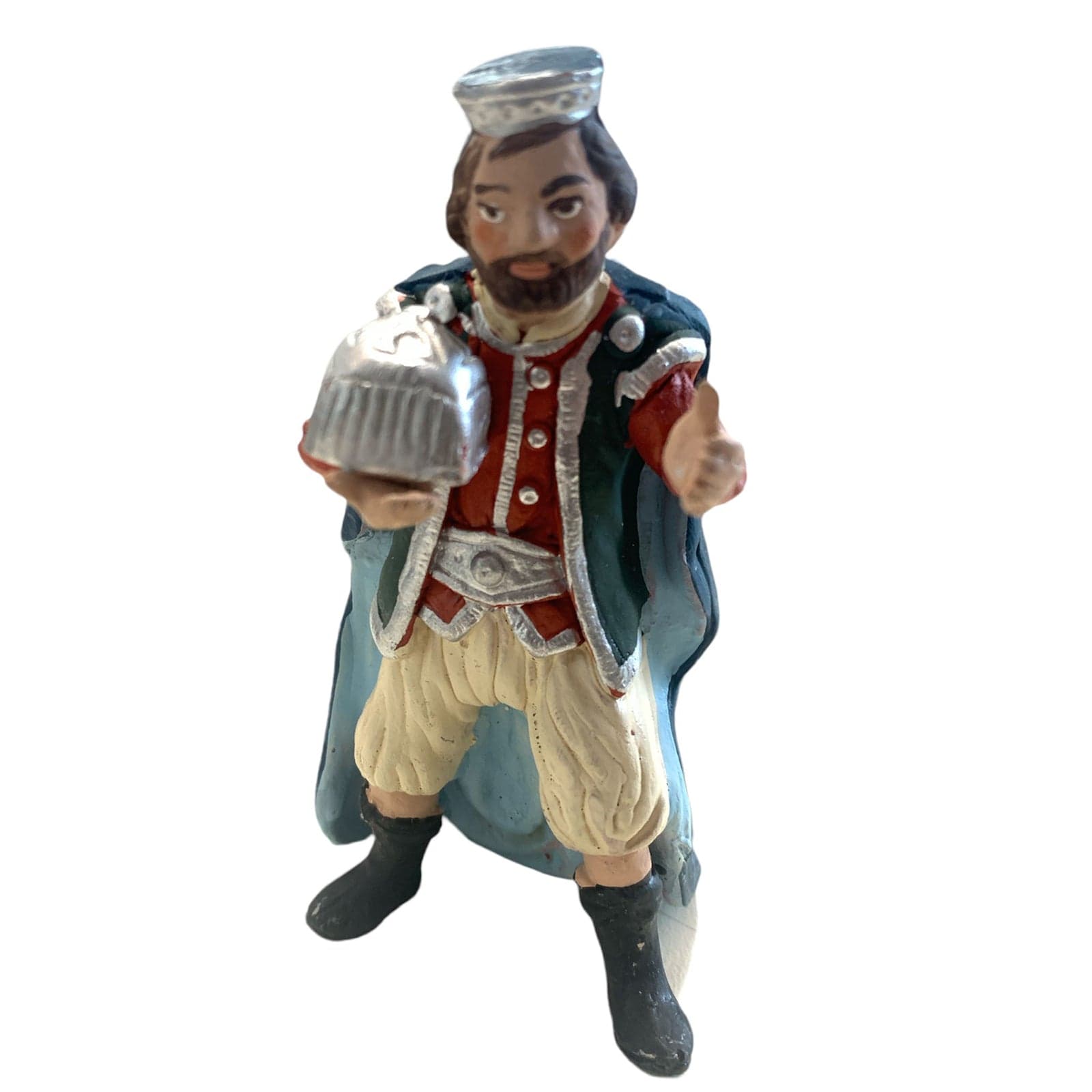 Re magi statuette in terracotta artigianali per presepe napoletano da h 10 cm, set di 3 pezzi - 3