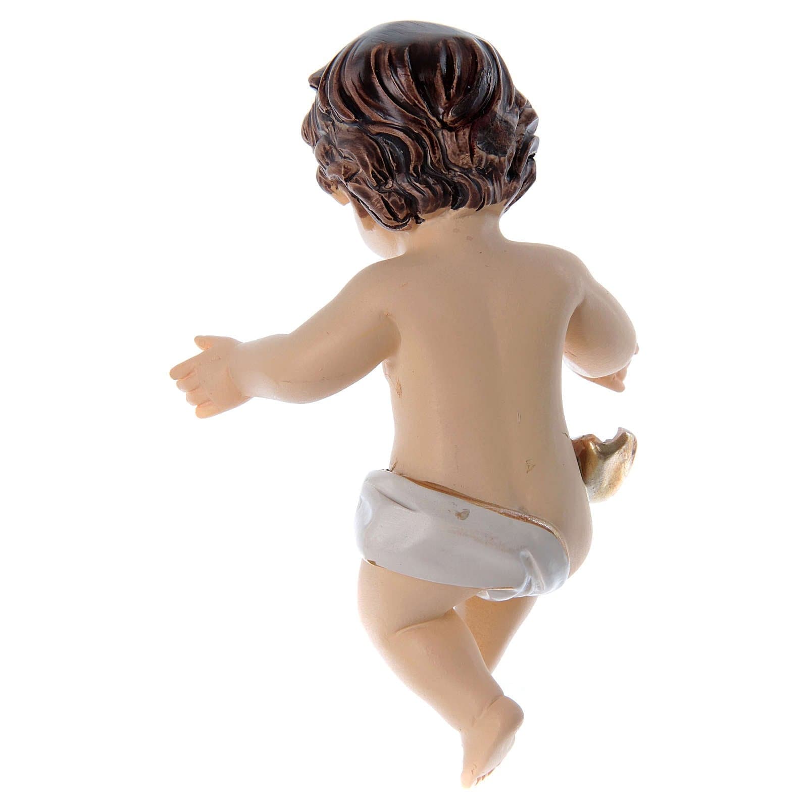 Gesù bambino senza culla bambinello per presepe in poliresina h 10 cm - 2