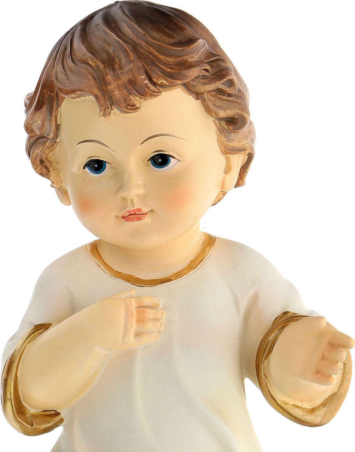 Gesù bambino senza culla bambinello per presepe in poliresina h 19 cm - 3