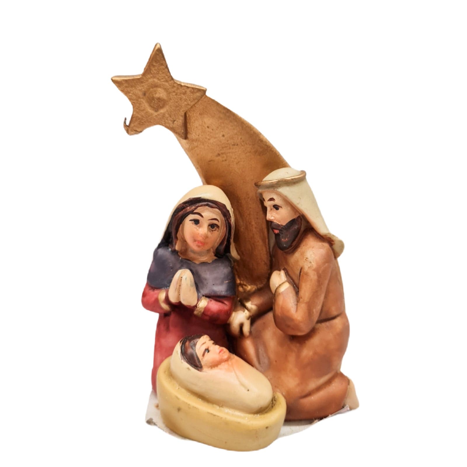 Natività monoblocco con stella cometa in poliresina decorazione natalizia - 2