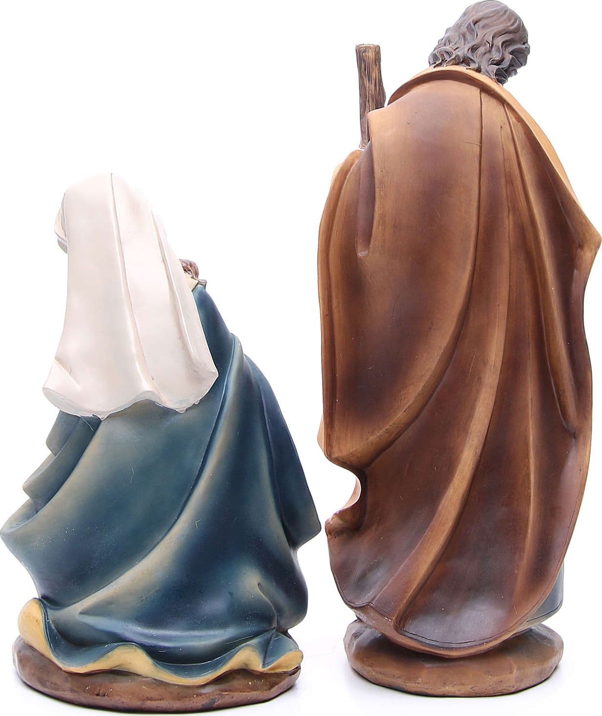 Natività completa con re magi presepe in poliresina 11 soggetti - 6