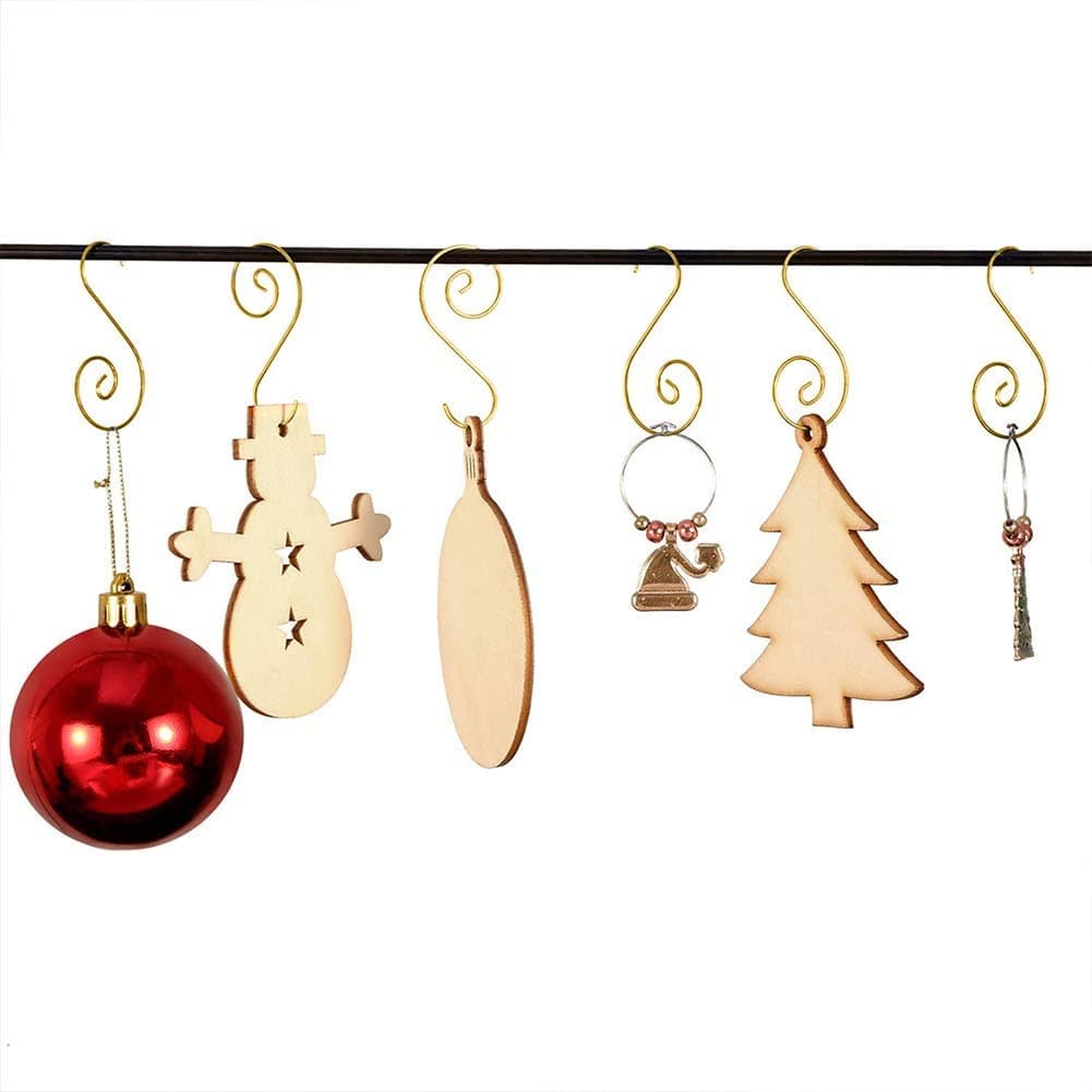 Ganci per palline per albero di Natale in metallo, confezione da 20 pezzi 4 cm - 2