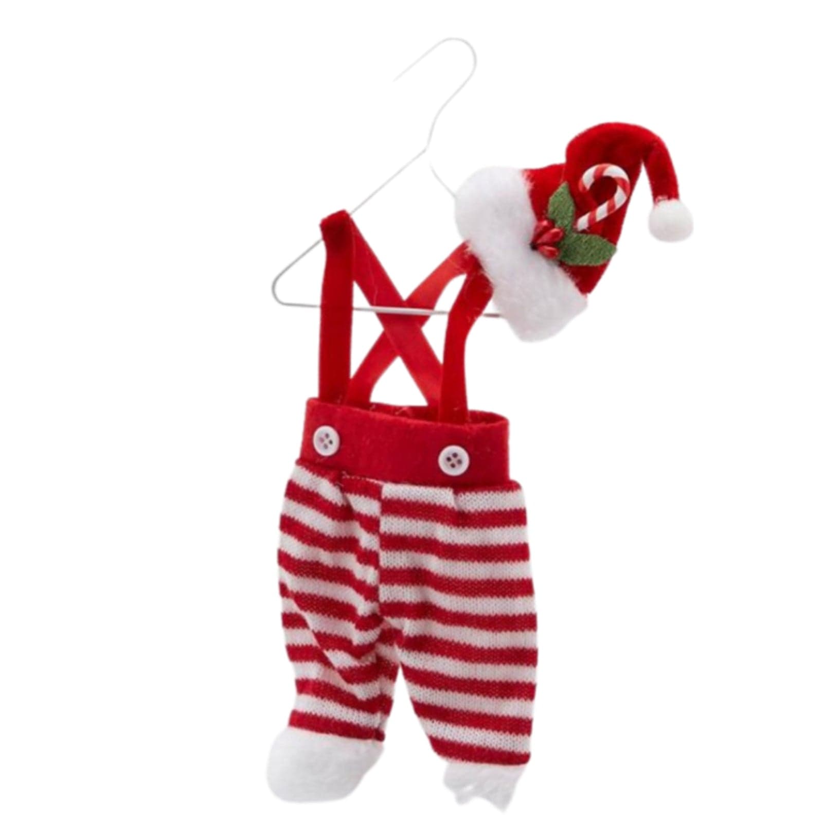 Pendaglio per albero di Natale "Vestiti di Elfi" con gruccia da 25 cm - 2