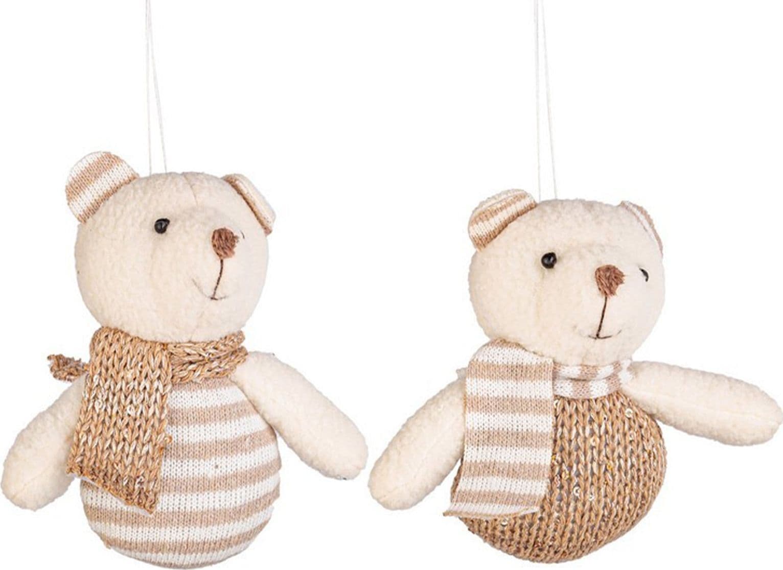 Pendaglio orso "Kary" per albero di Natale decorazione natalizia - 3