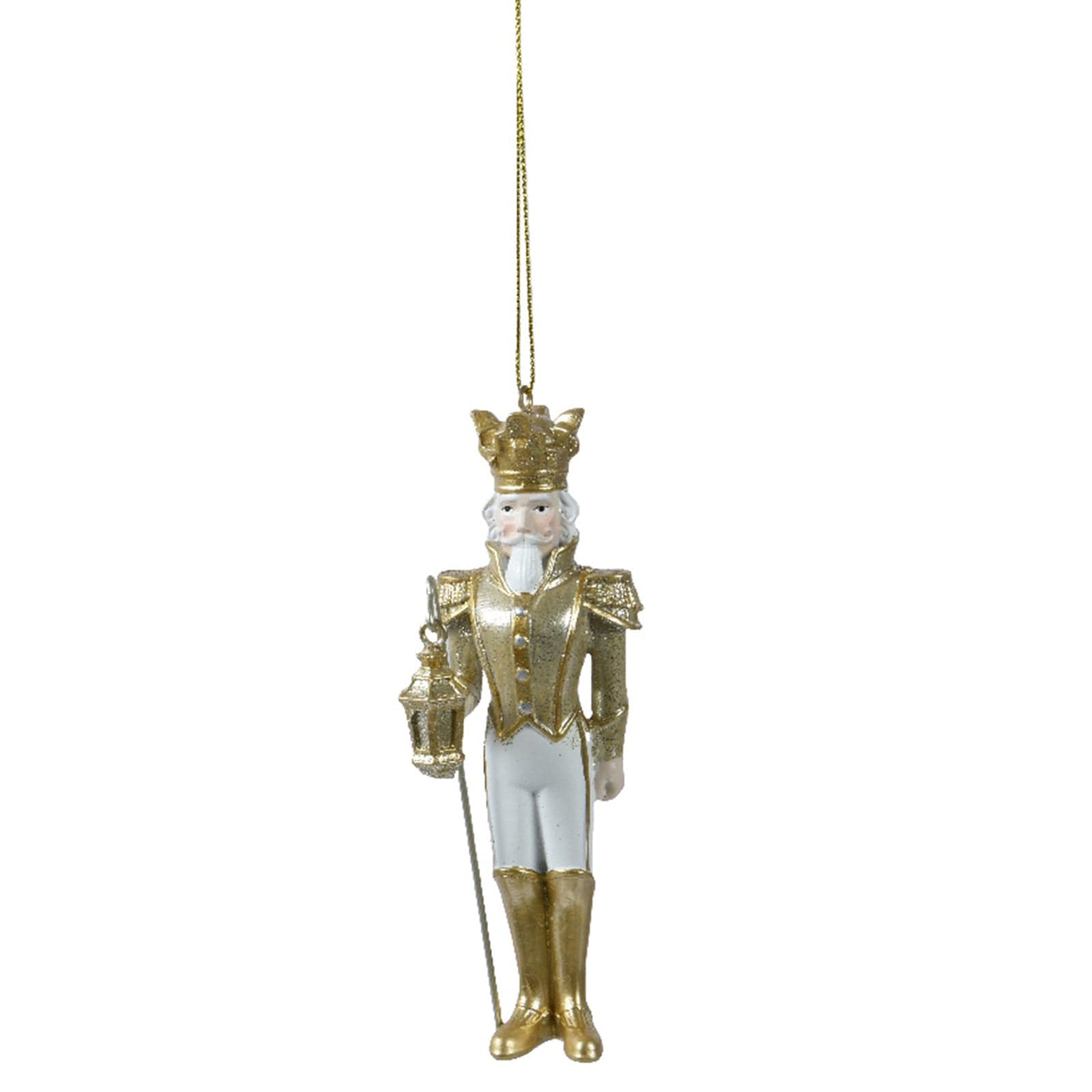 Pendente a forma di Soldato in poliresina, color Oro, per Albero di Natale - 2
