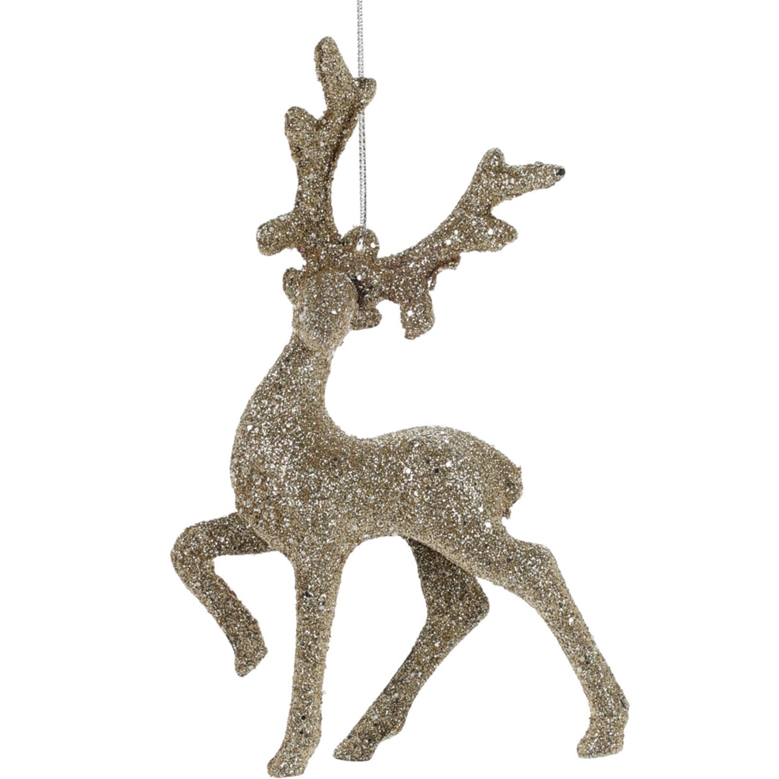 Pendenti per Albero di Natale a forma di Renna, in poliestere, da 15 cm, confezione da 18 pezzi - 2