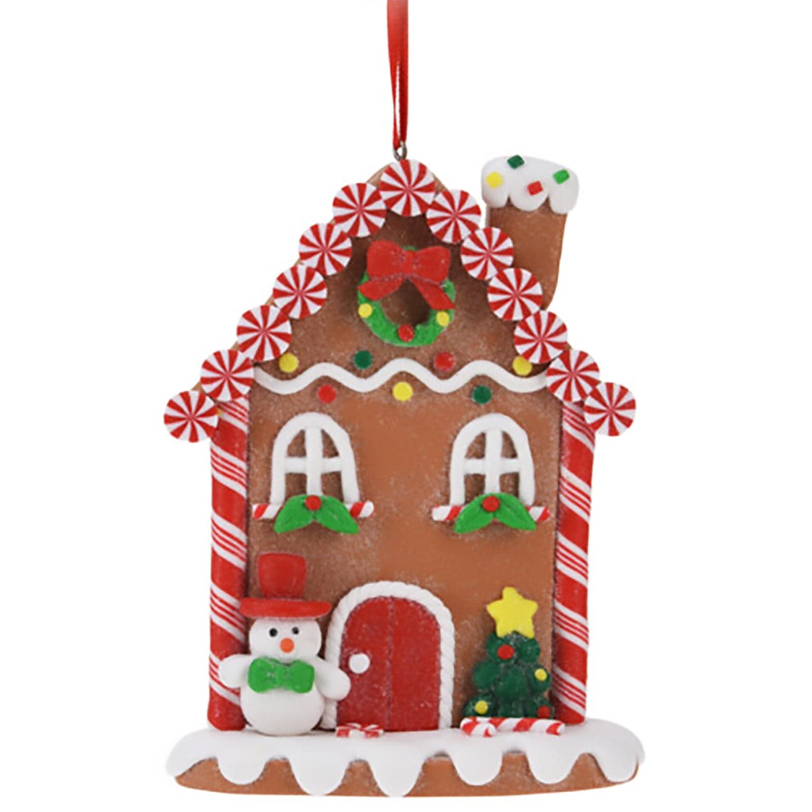 Pendenti per Albero di Natale a forma di casetta, in PVC, da 13 cm, confezione da 12 pezzi - 2