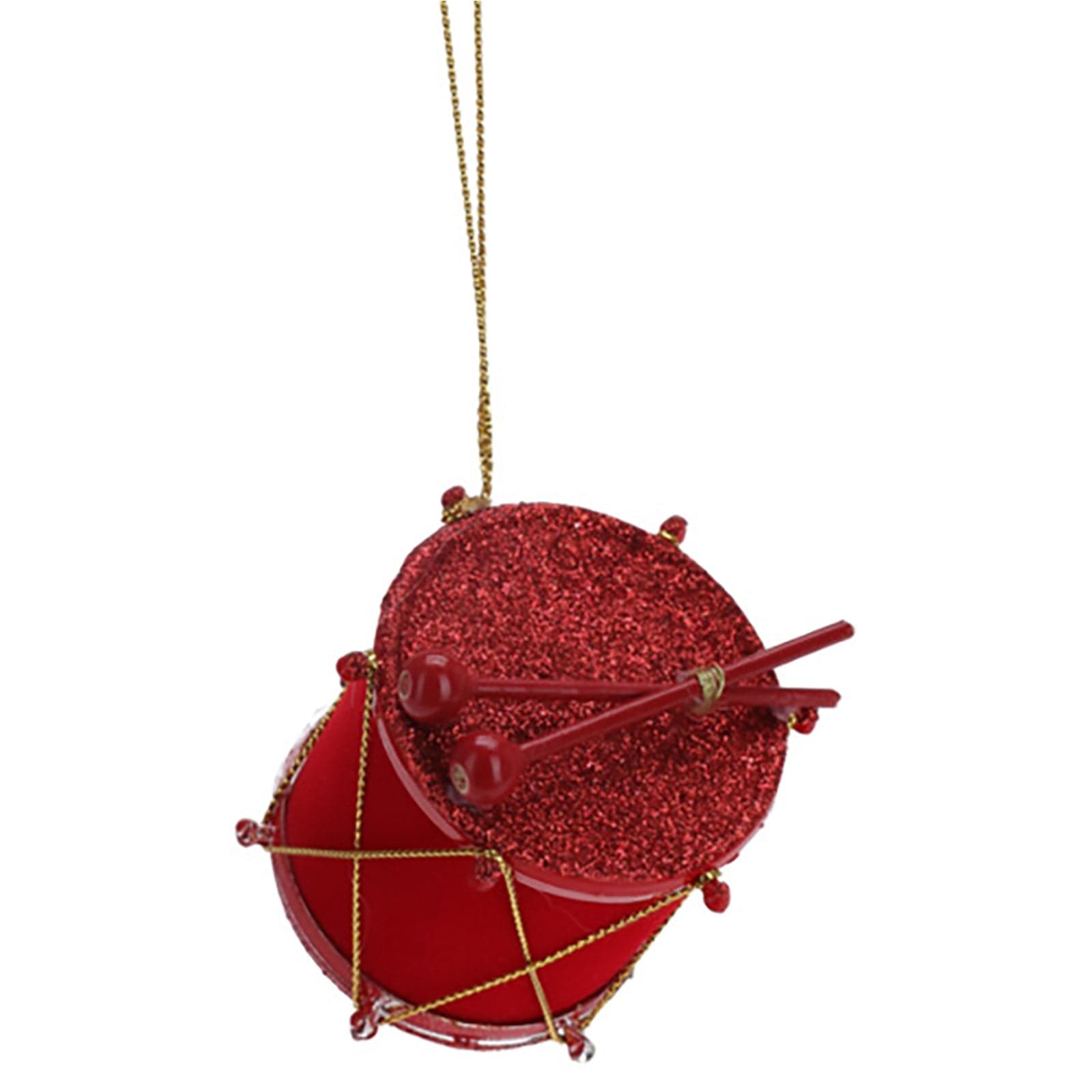 Pendente per albero di Natale a forma di Tamburo, decorazione da 45 mm - 4