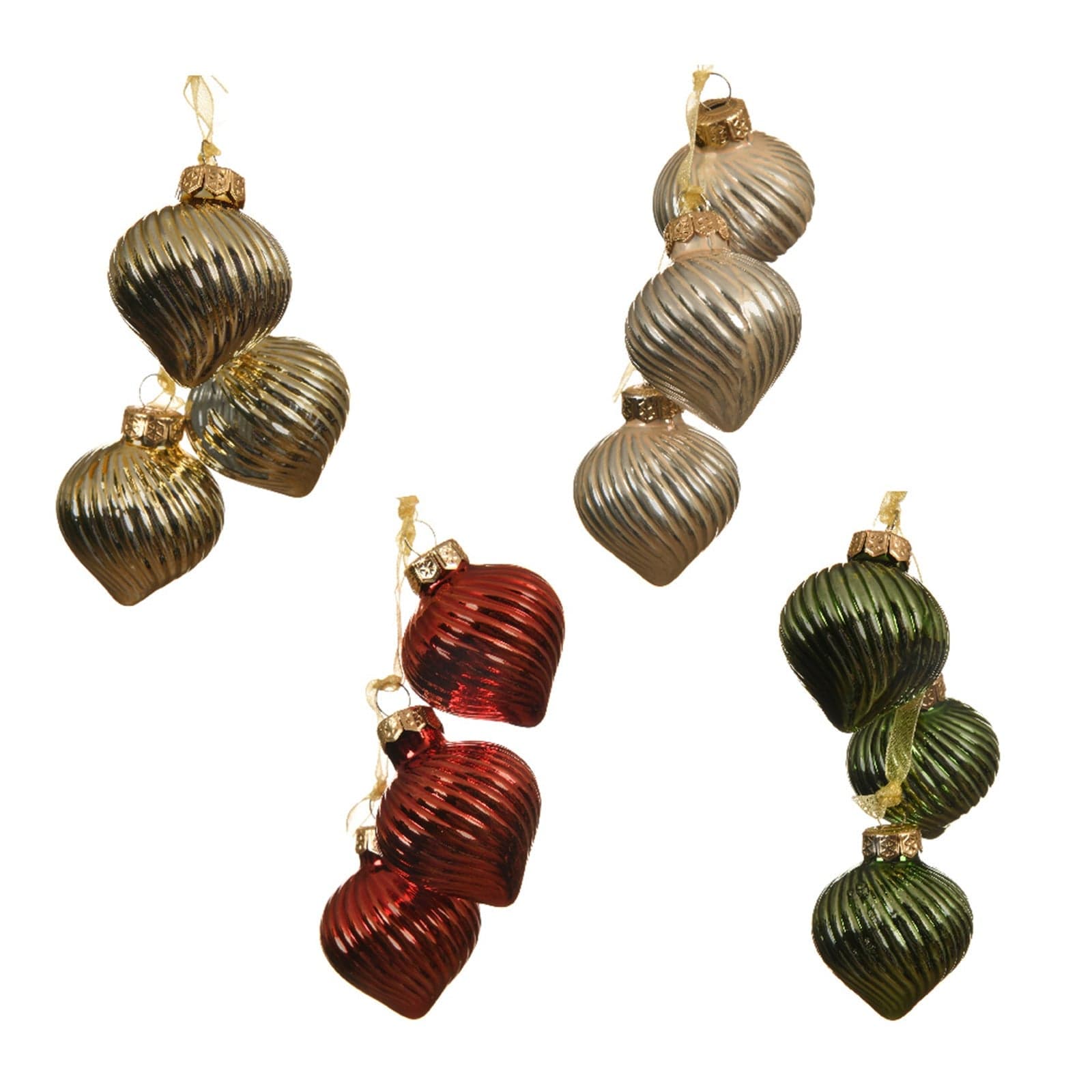 Pendaglio a forma di goccia decorazione per albero di natale - 5