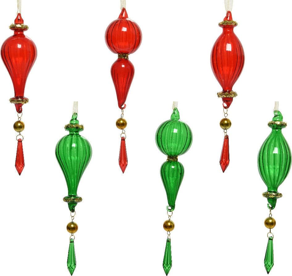 Pendaglio a forma di goccia decorazione per albero di natale,3 pezzi - 3