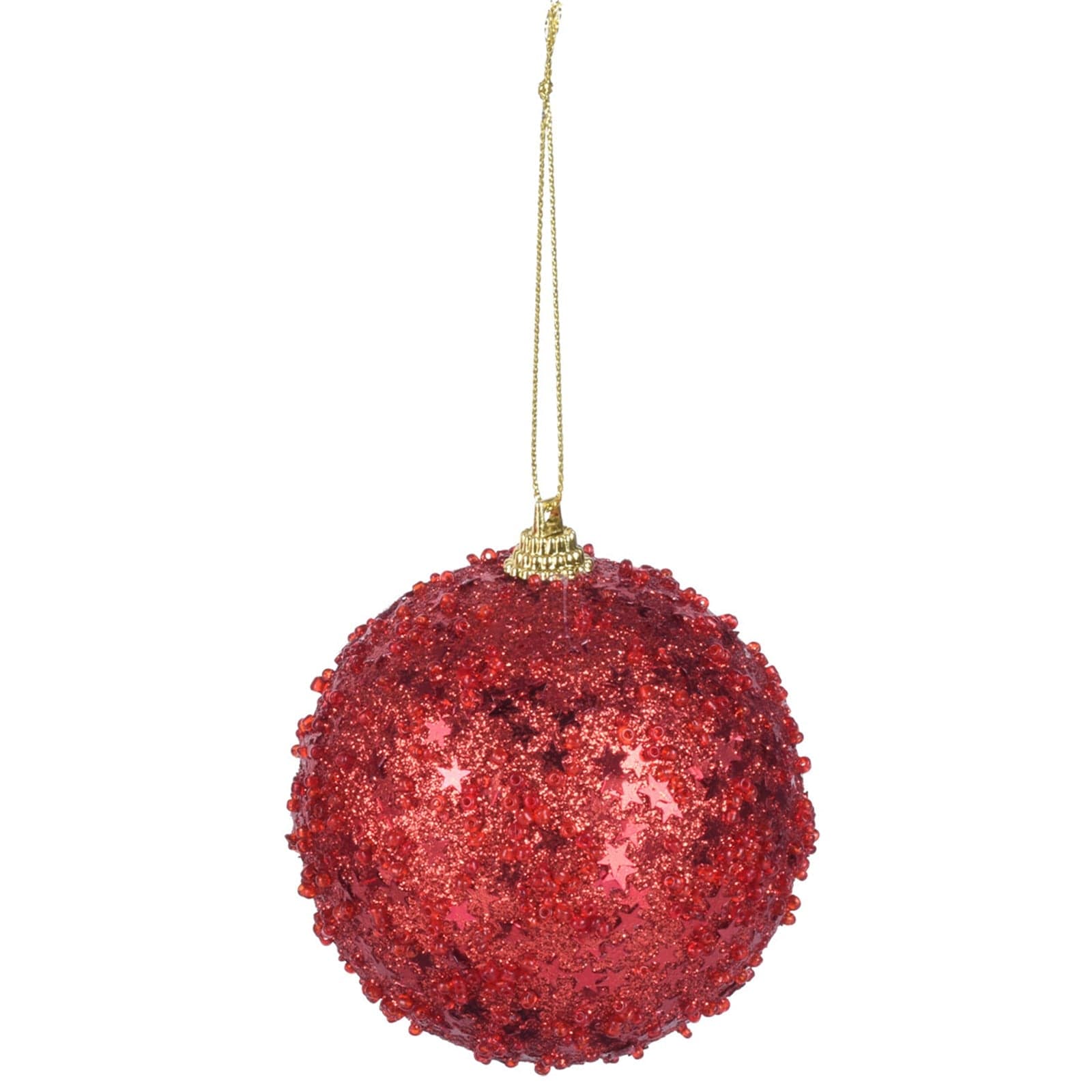 Palline per albero di Natale decorato, in Plastica, color Rosso, da Ø 80 mm, 12 pezzi - 2