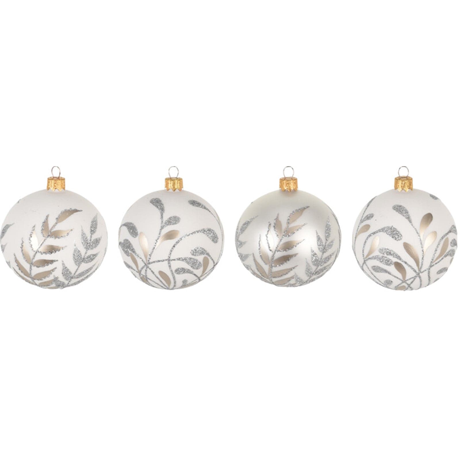 Palline per albero di Natale decorato, in Vetro, color Argento, da Ø 10 cm, 6 pezzi - 2
