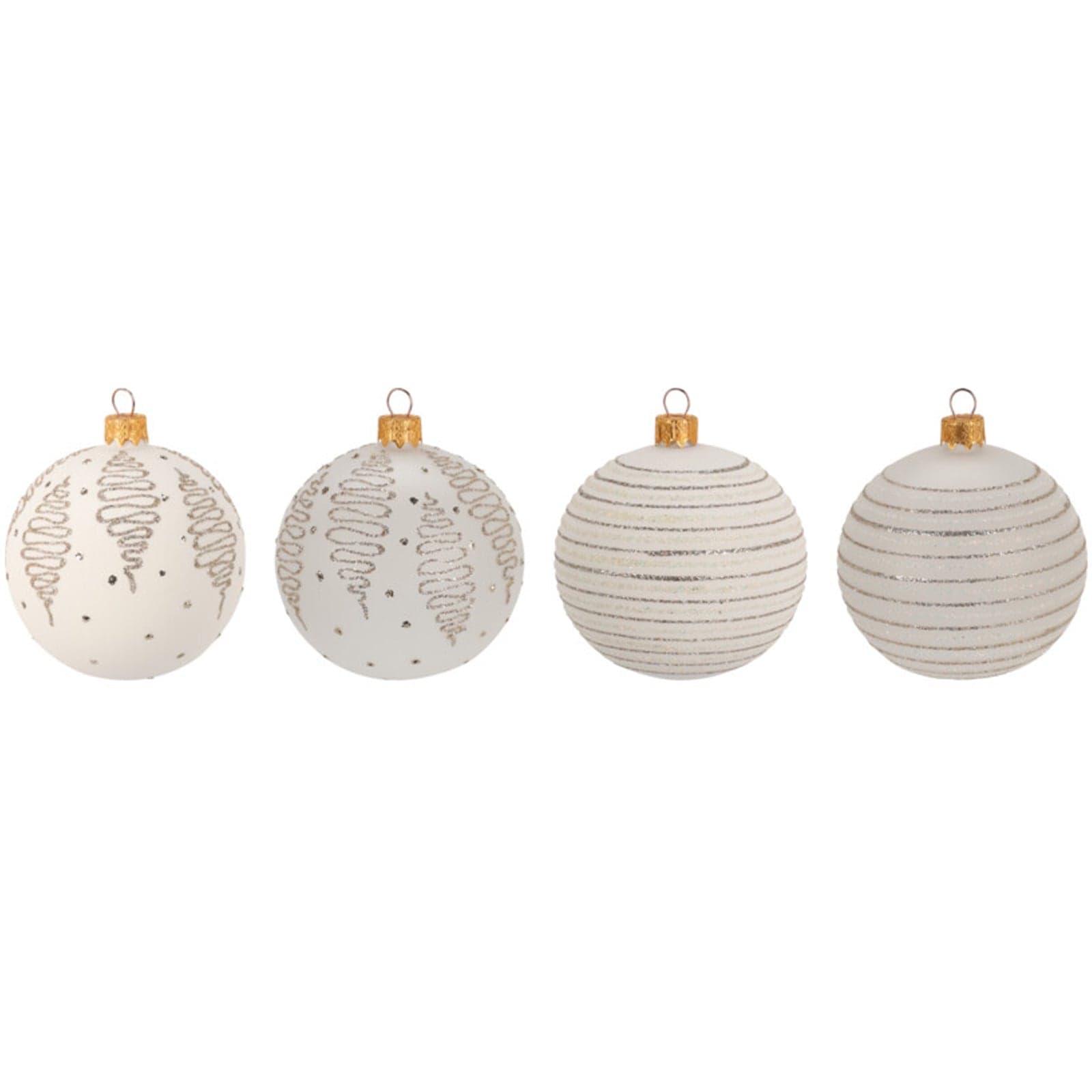Palline per albero di Natale decorato, in Vetro, Glitterate, da Ø 80 mm, 12 pezzi - 2