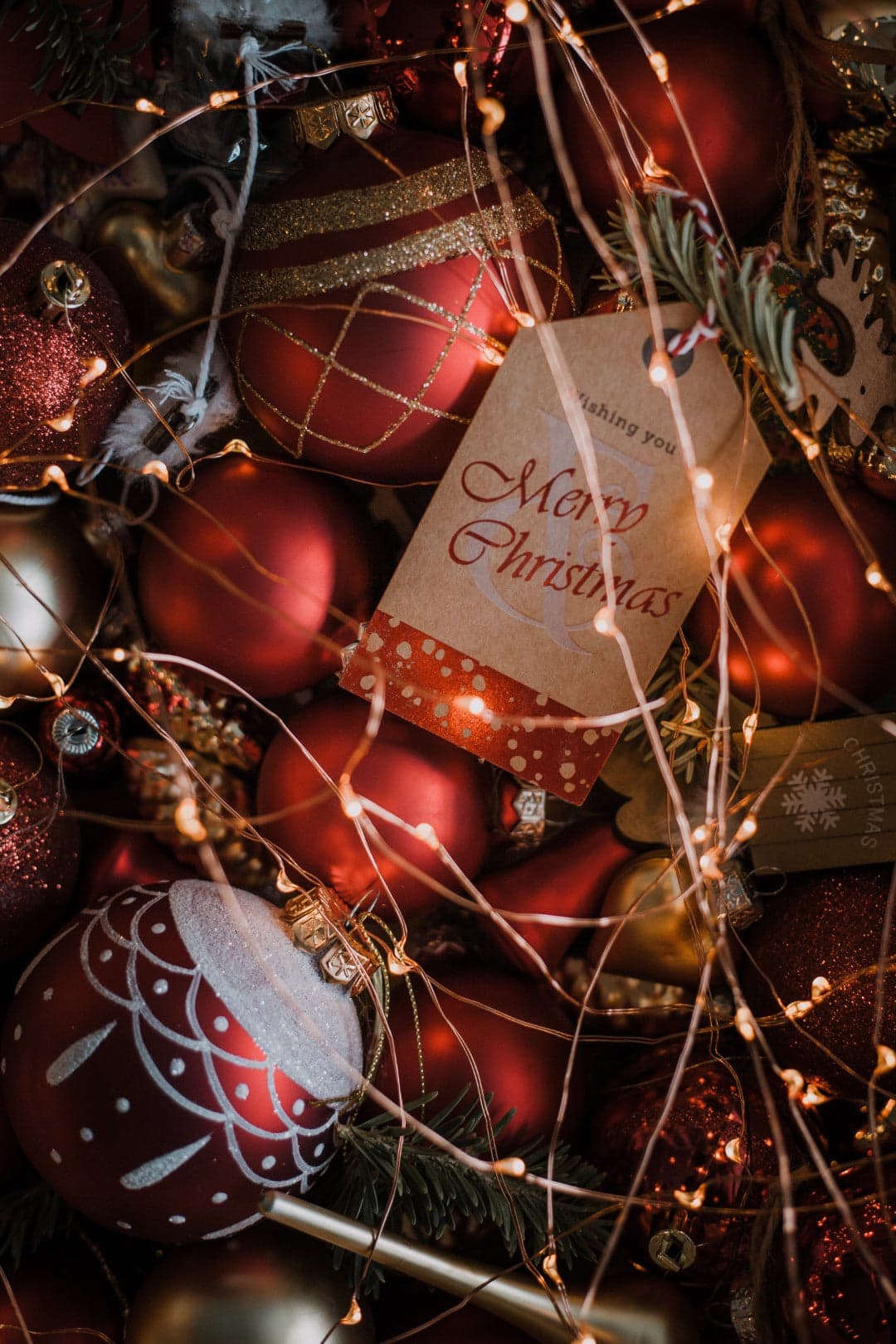 Palline per albero di Natale decorato, in Vetro con Strisce, da Ø 100 mm, 6 pezzi - 4