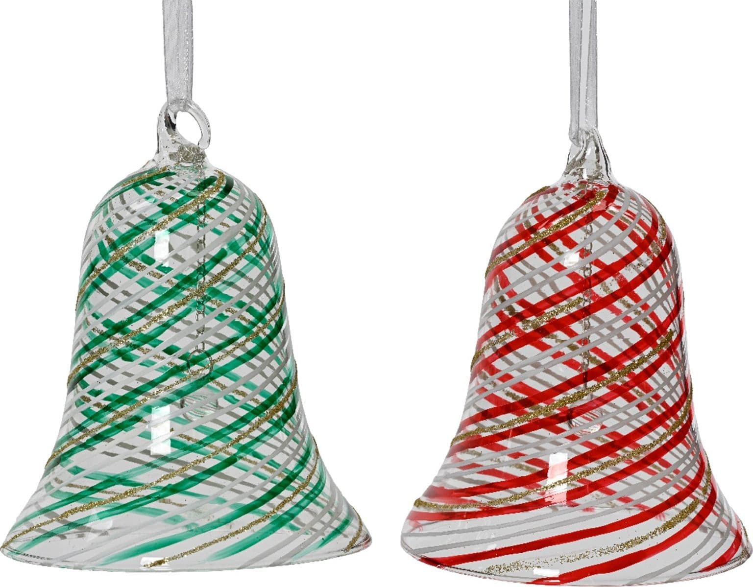 Pendaglio a forma di campana  per albero di natale h 11,5 cm - 3