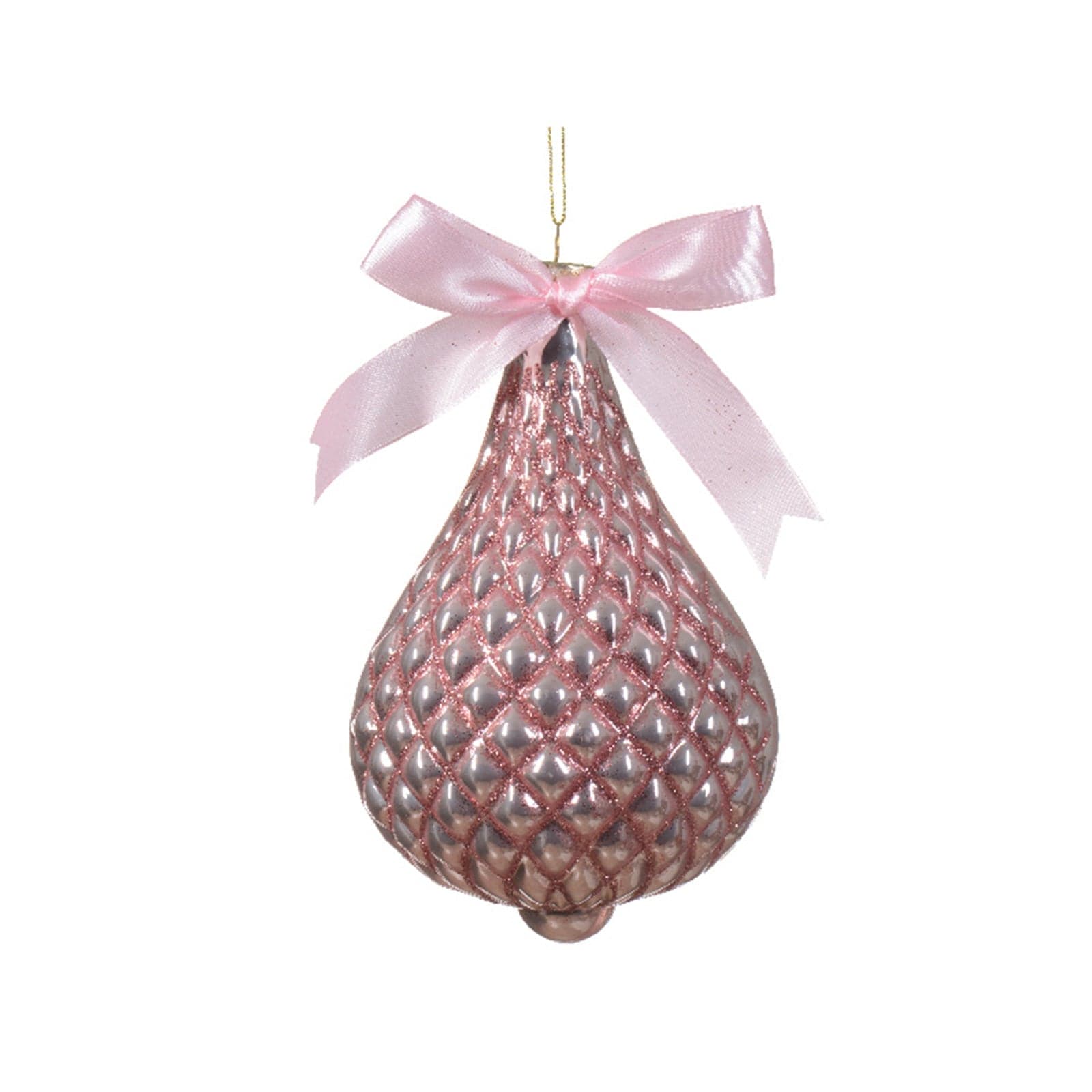 Pendaglio a forma di goccia decorazione per albero di natale h 15 cm - 2
