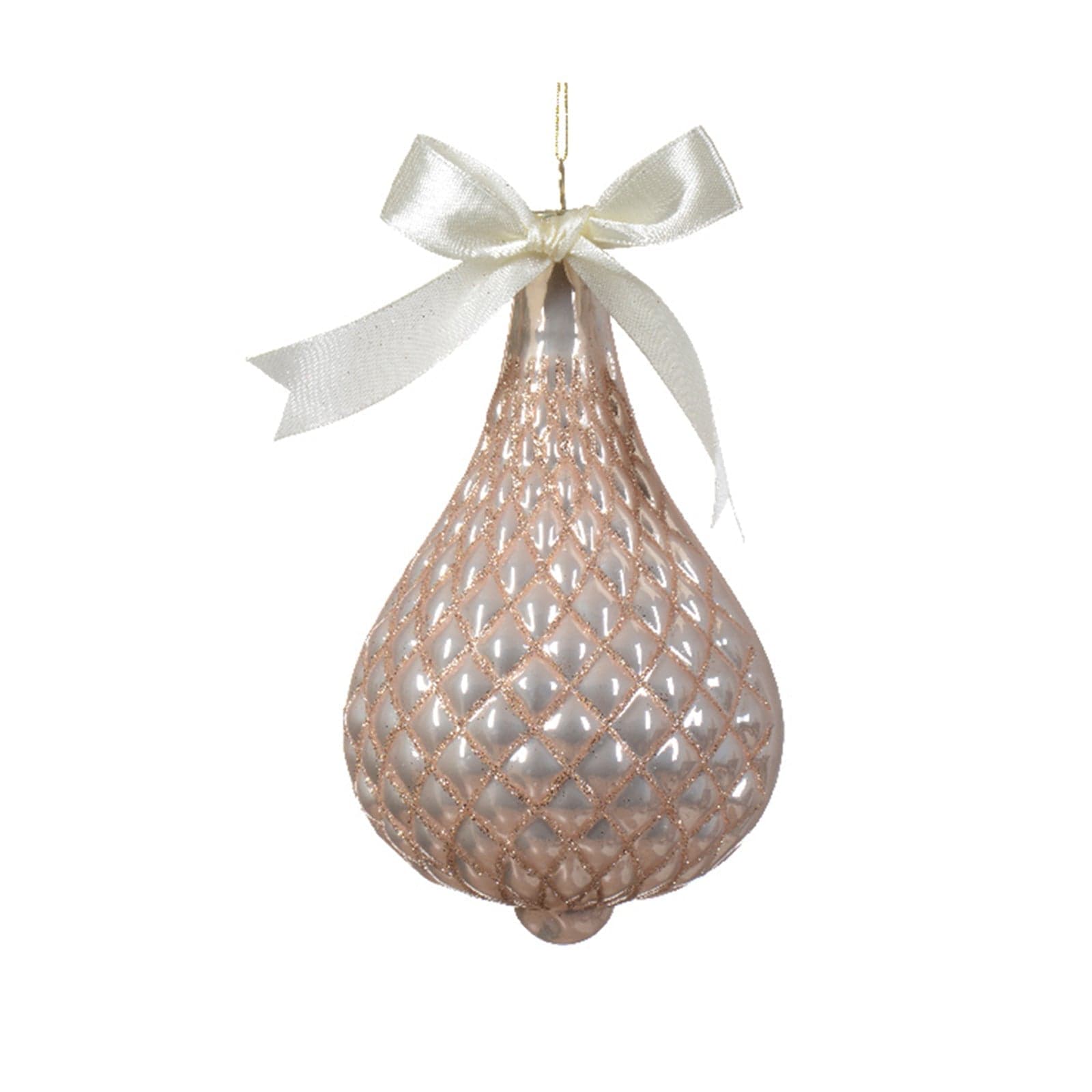 Pendaglio a forma di goccia decorazione per albero di natale h 15 cm - 3