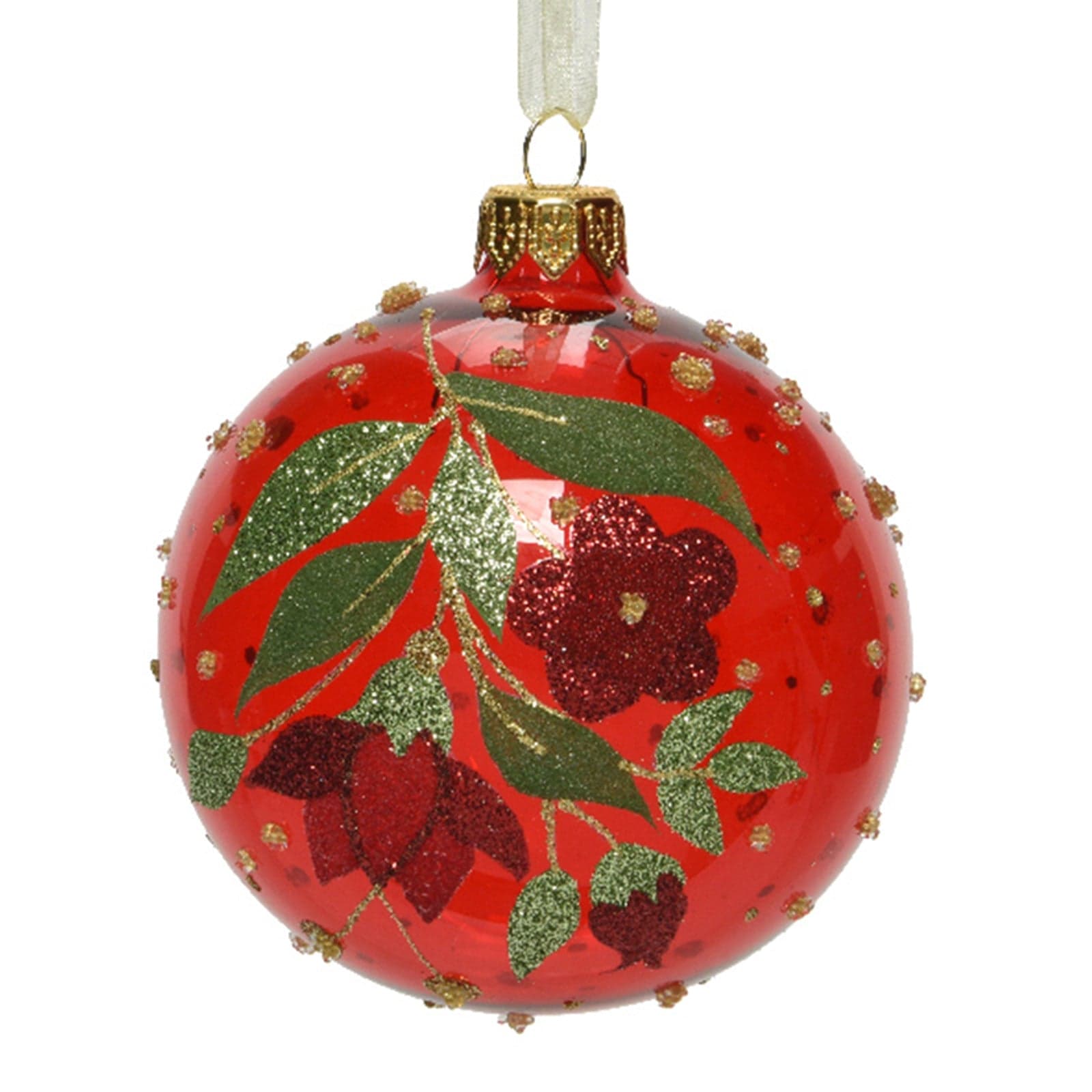 Palline per albero di Natale in vetro decorato da Ø 8 cm, confezione da 12 pezzi - 2