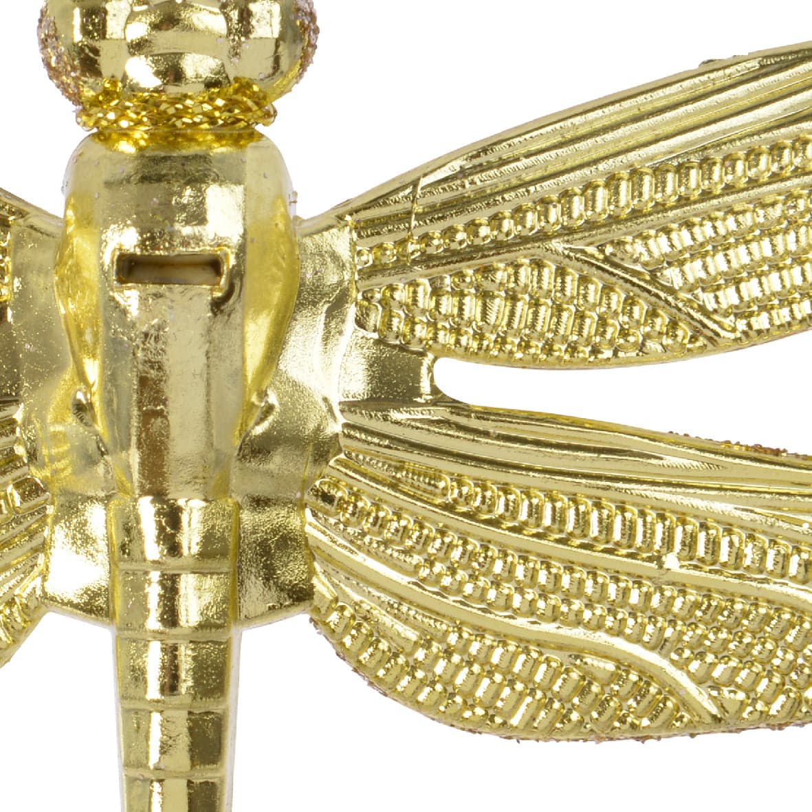 Pendaglio a forma di farfalla oro decorazione per albero di natale h 10 cm - 2