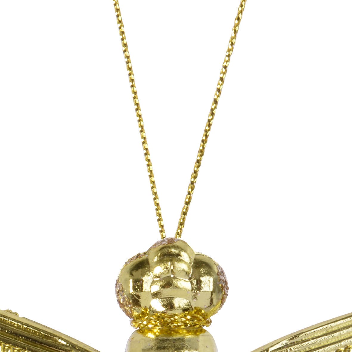 Pendaglio a forma di farfalla oro decorazione per albero di natale h 10 cm - 3