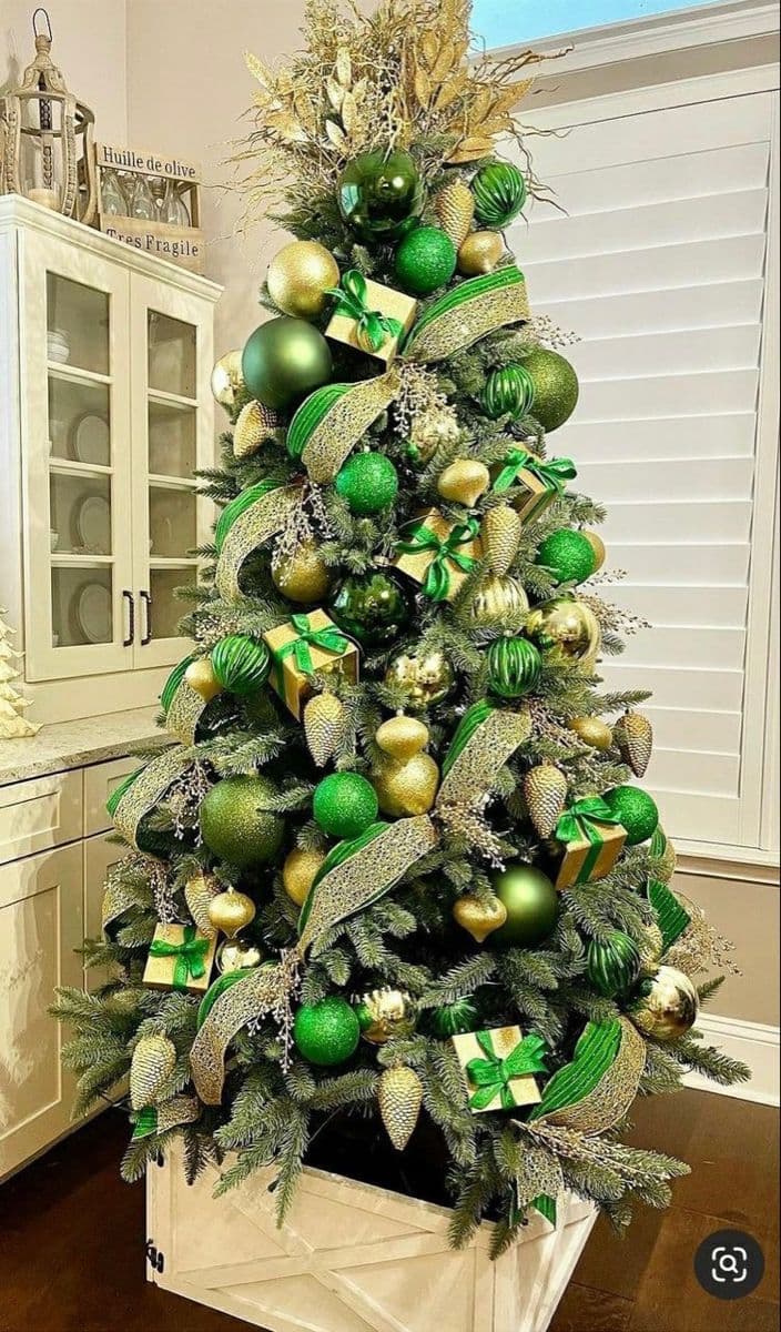Palline in vetro per albero di natale verde pistacchio decorazione natalizia - 3