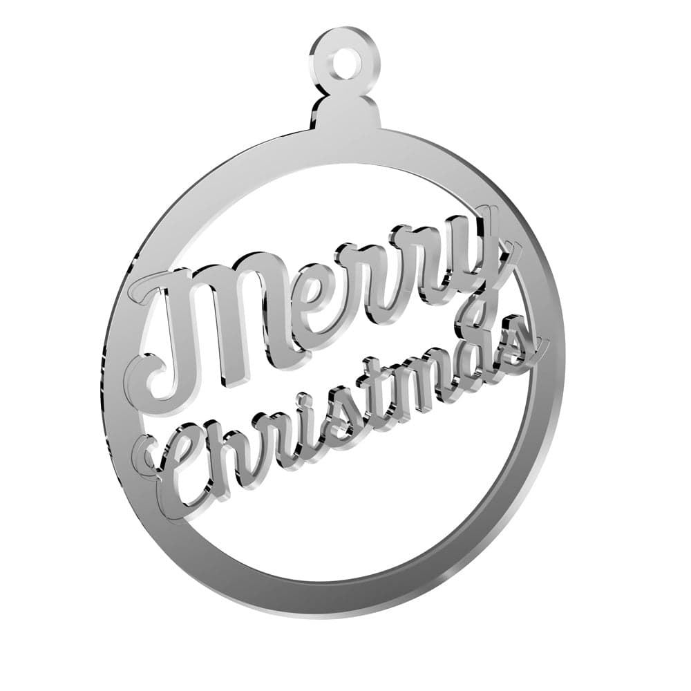 Pallina personalizzabile per albero di natale in plexiglass con nome o logo da Ø 10 cm - 4