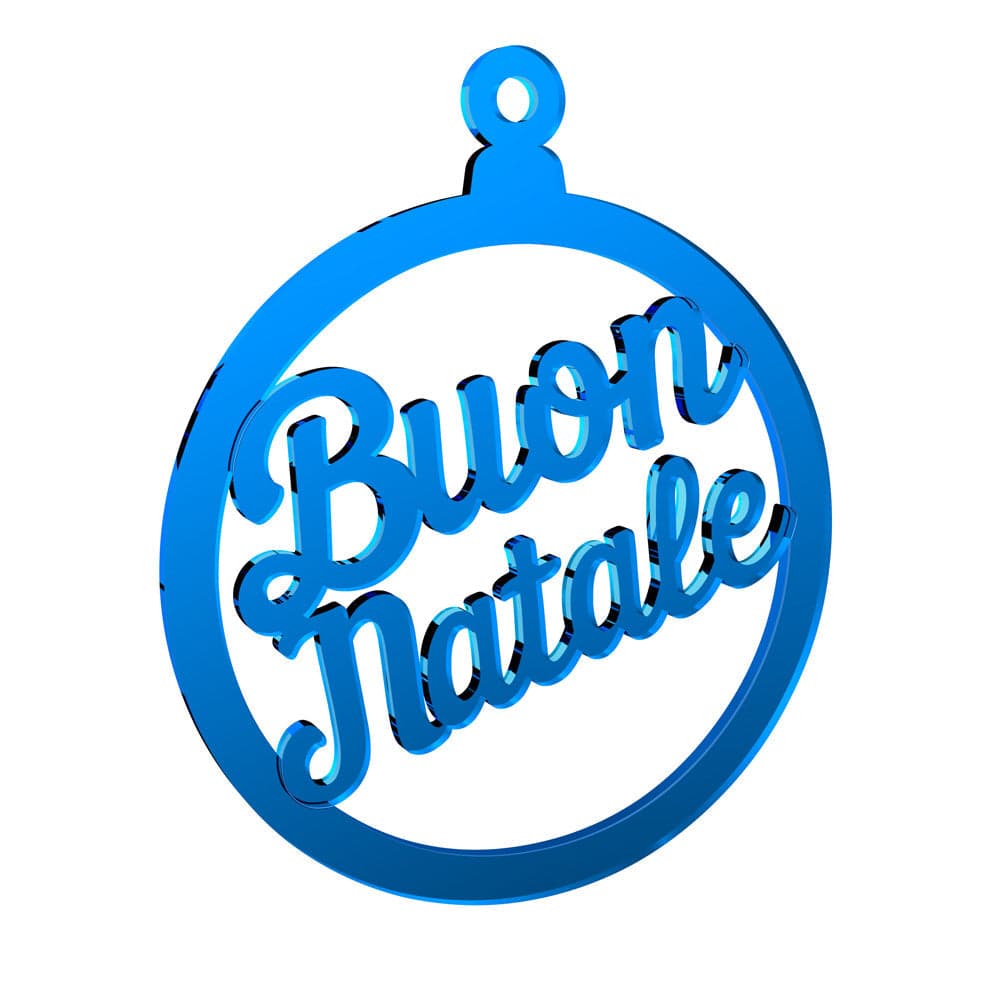 Pallina personalizzabile per albero di natale in plexiglass con nome o logo da Ø 10 cm - 6