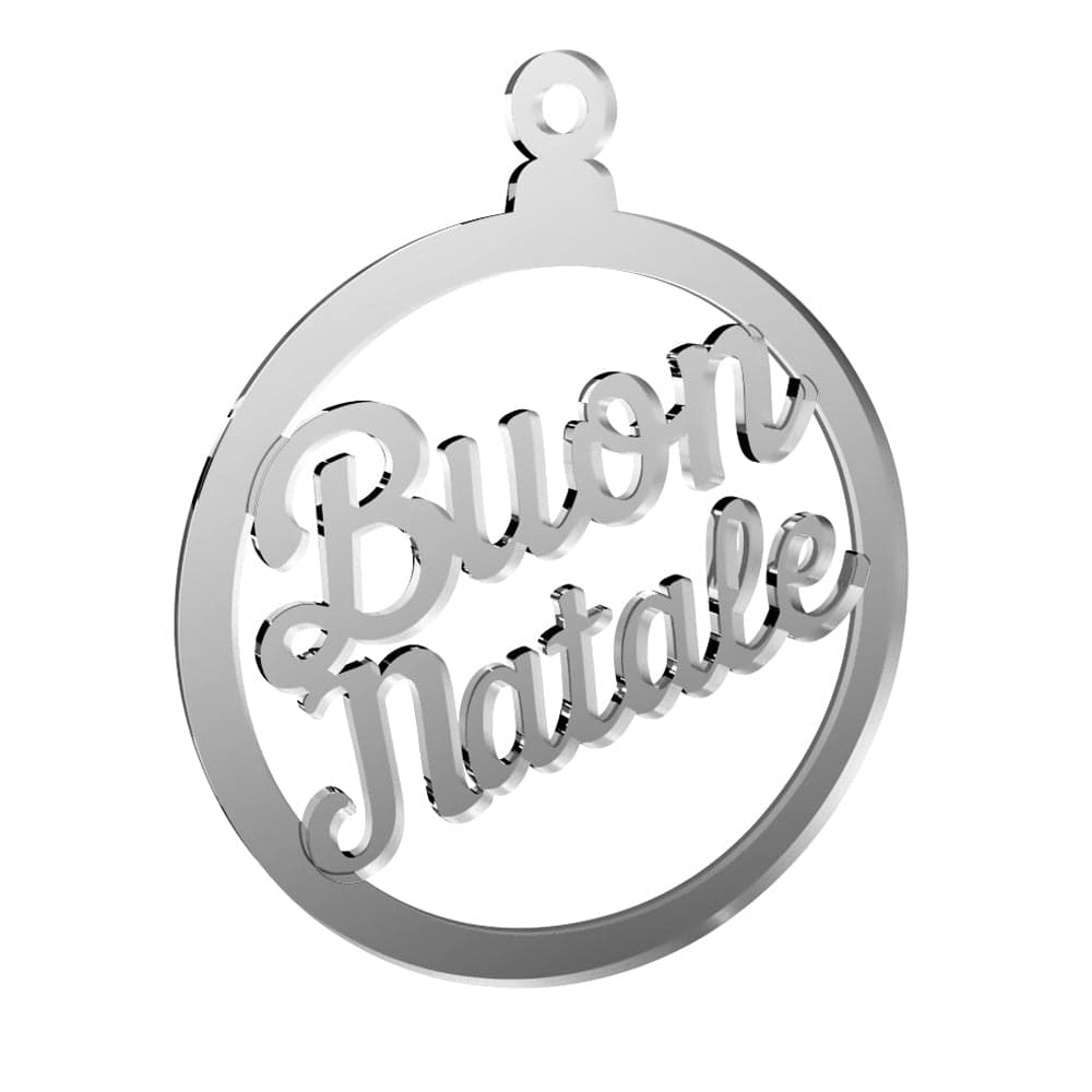 Pallina personalizzabile per albero di natale in plexiglass con nome o logo da Ø 10 cm - 8