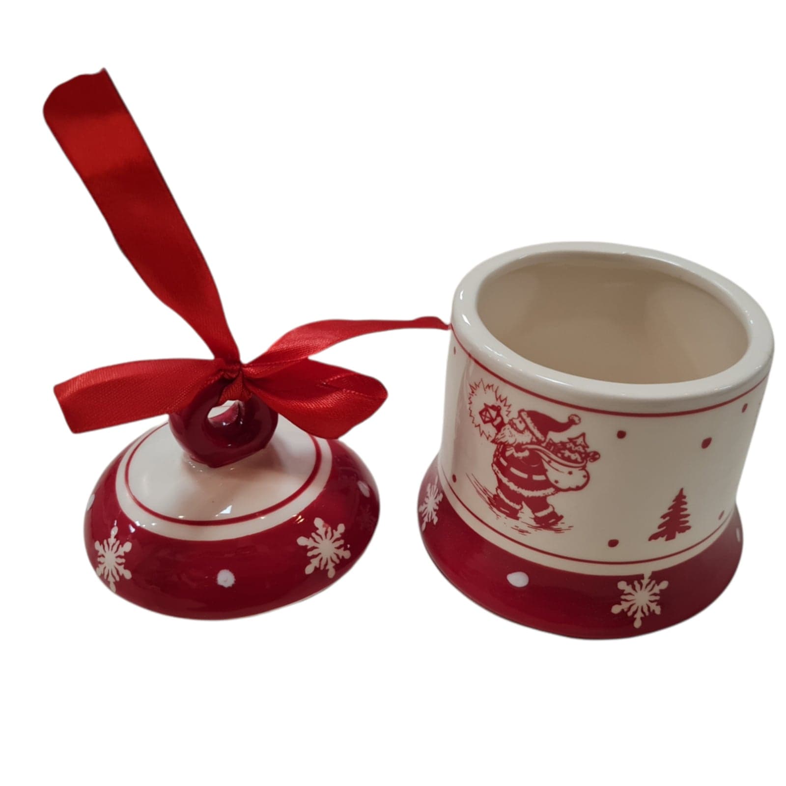 Pendaglio "Campana con Fiocco" decorazione per albero di natale da 19 cm - 2