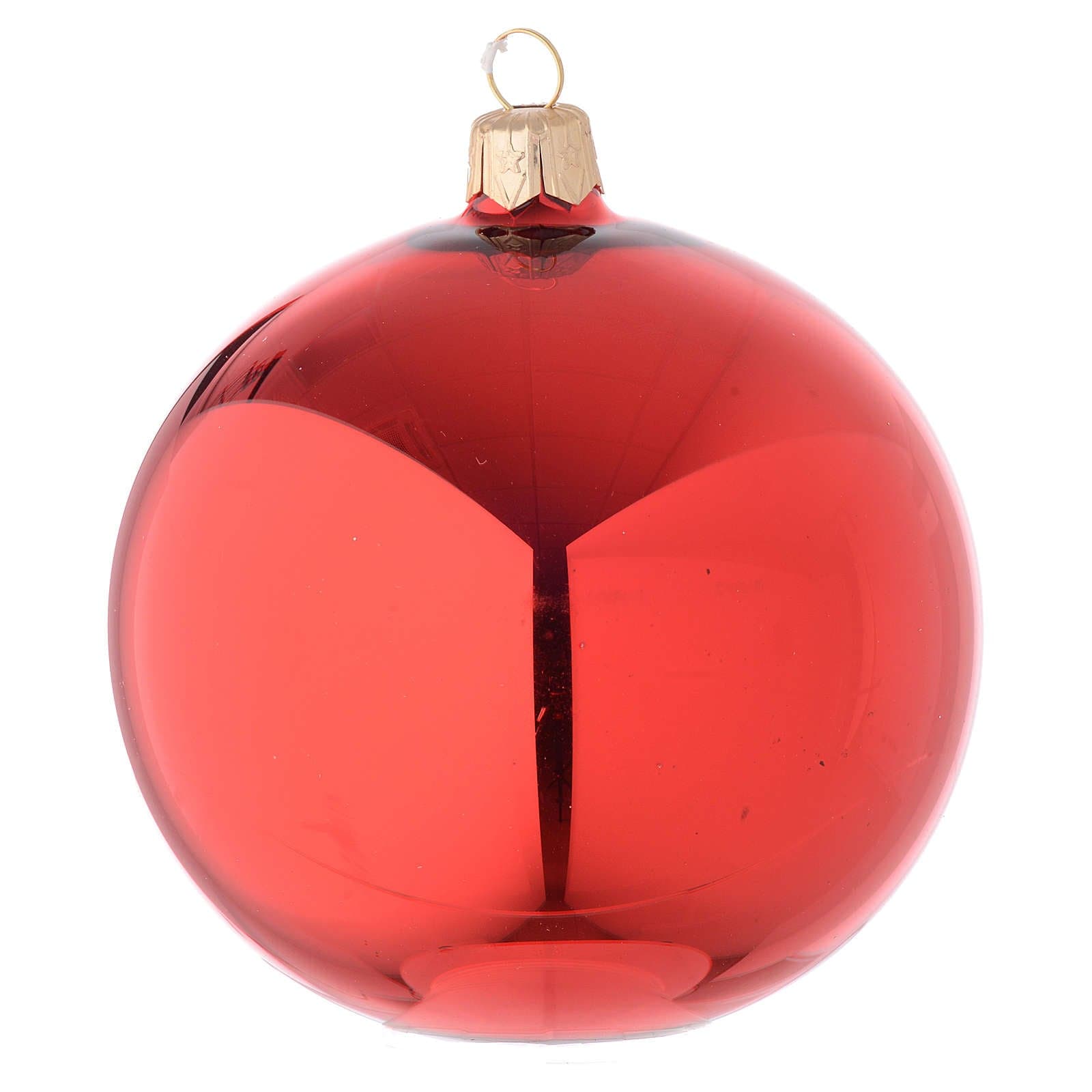 Palline per albero di Natale rosse lucide, opache, glitterate da Ø 6 cm - 3