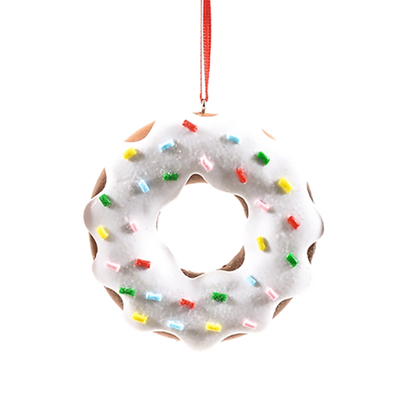 Pendente per albero di Natale Ciambella in argilla morbida da 8 cm - 2