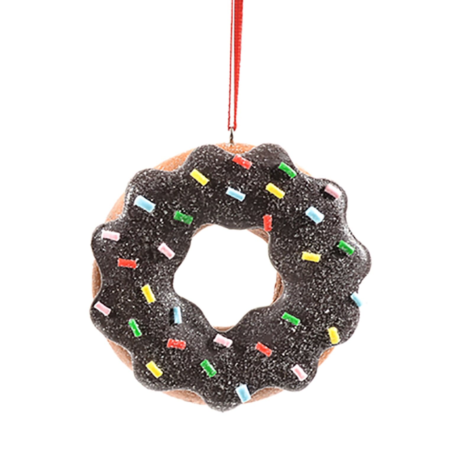 Pendente per albero di Natale Ciambella in argilla morbida da 8 cm - 3