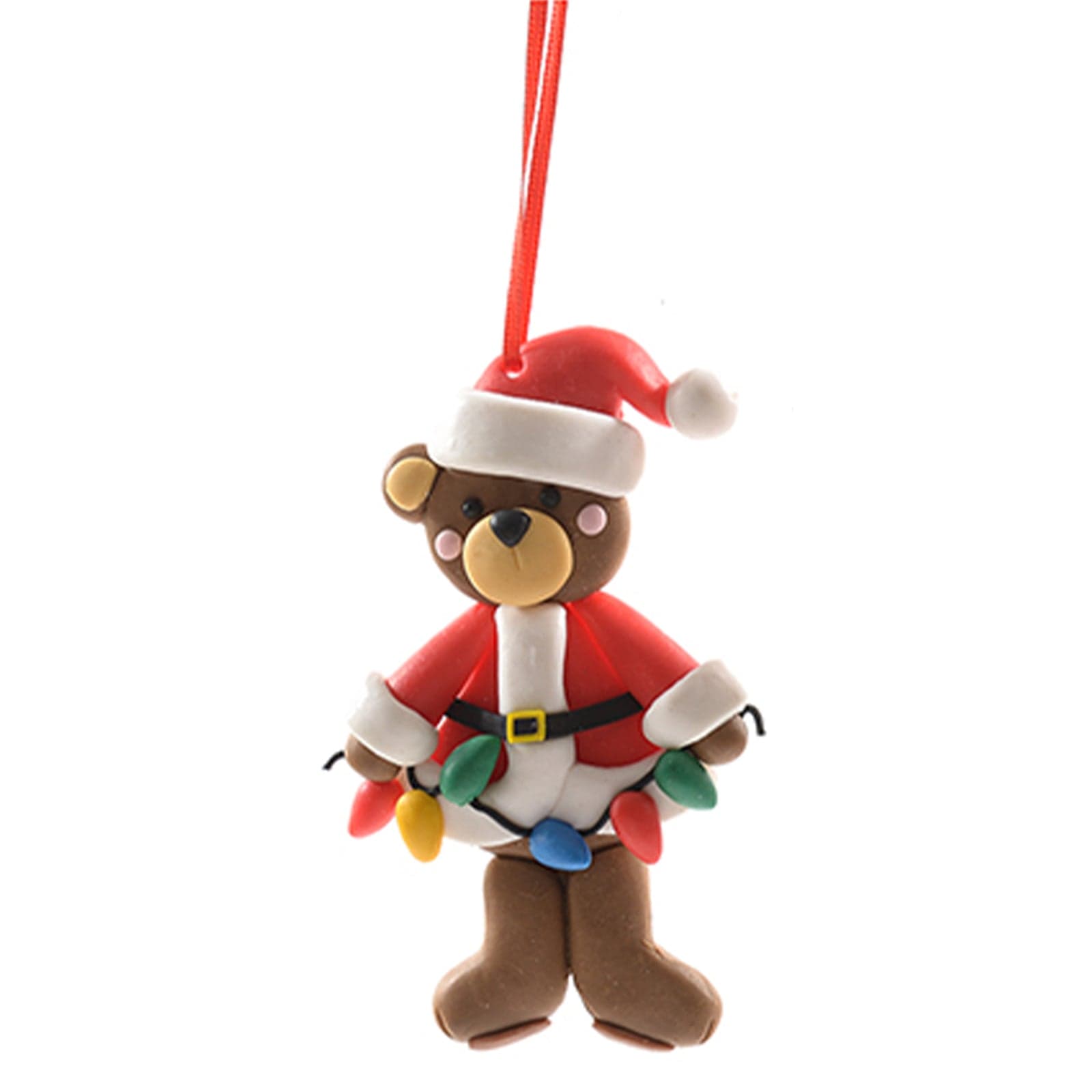 Pendente per albero di Natale "Christmas" in argilla morbida da 1,5 cm - 2