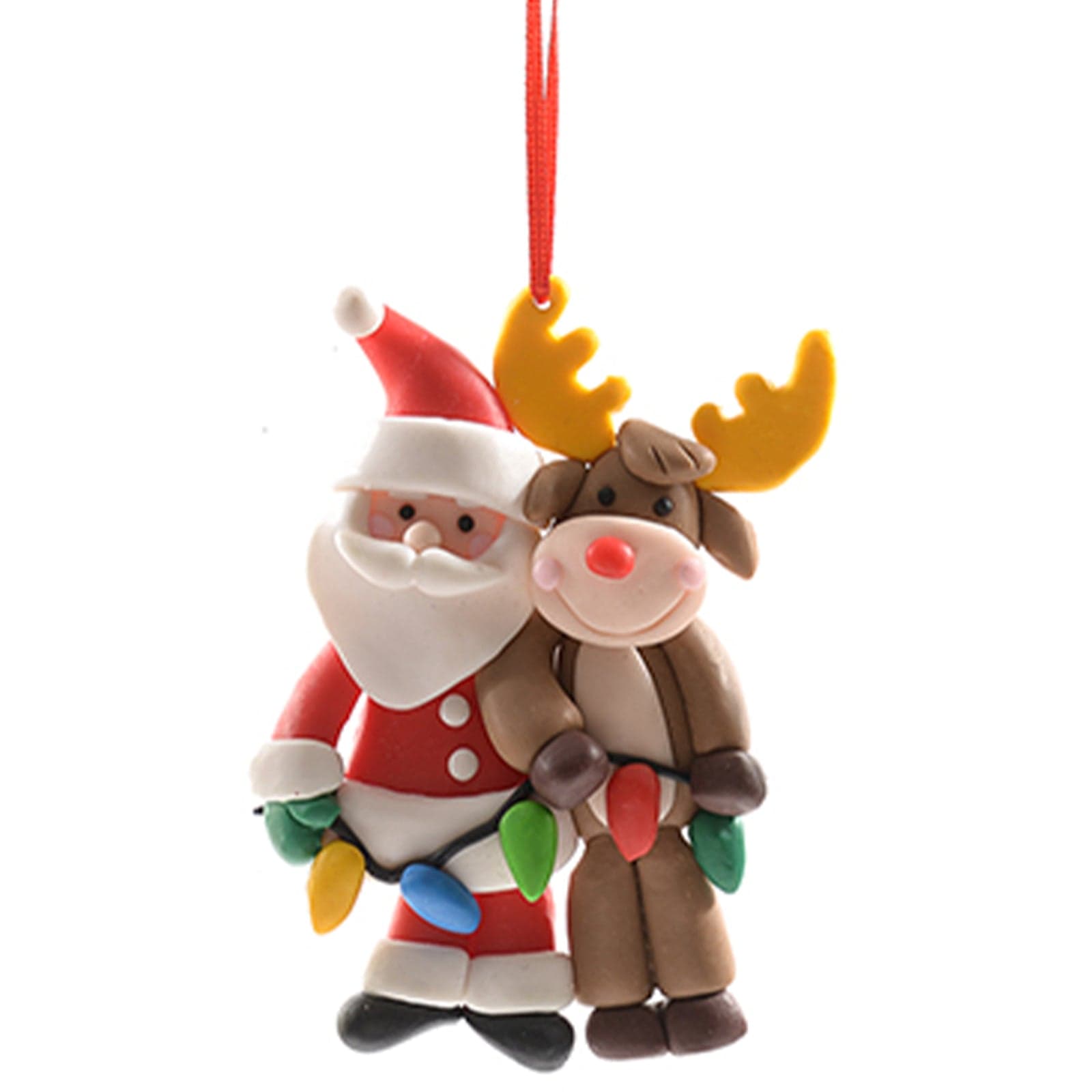 Pendente per albero di Natale "Christmas" in argilla morbida da 1,5 cm - 3