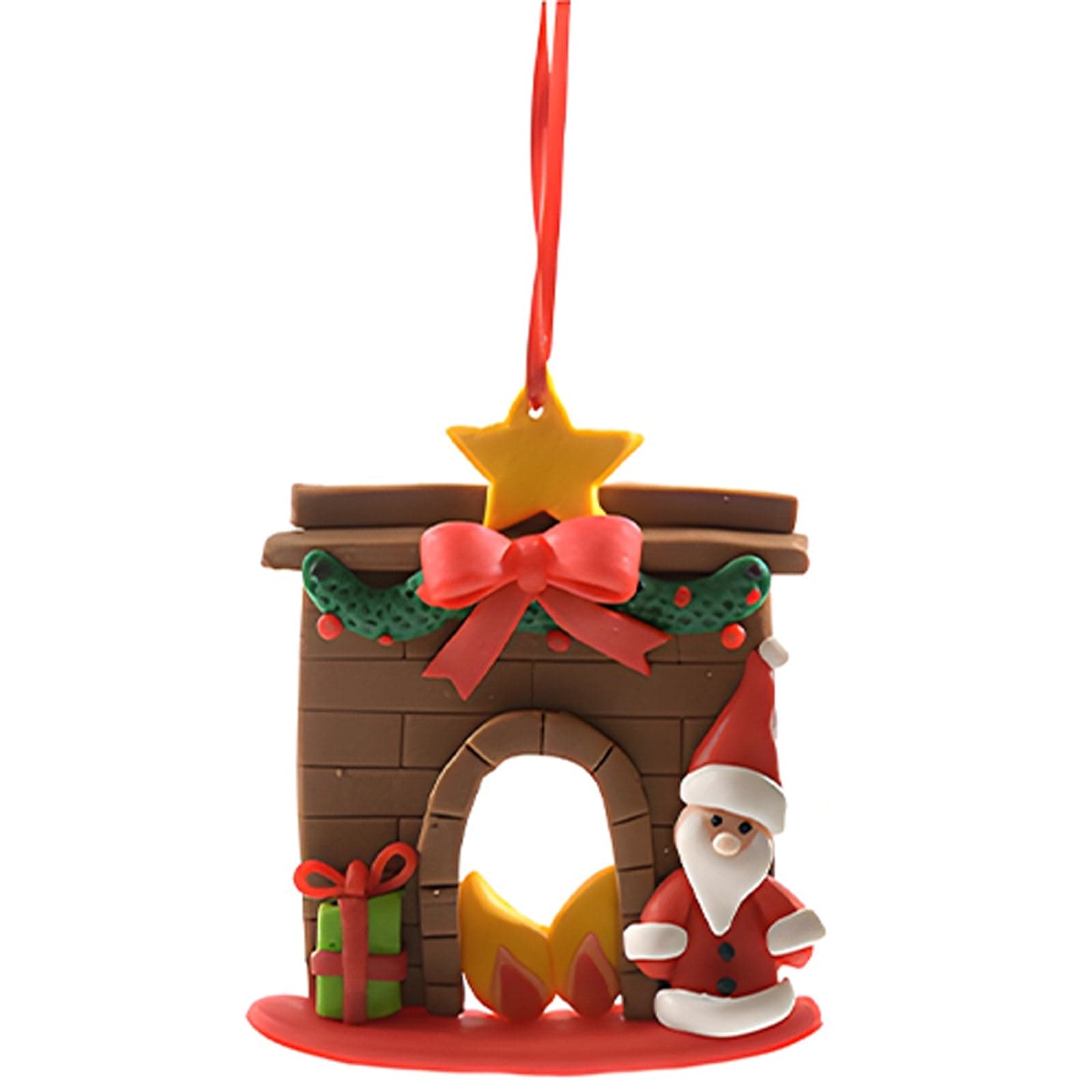 Pendente per albero di Natale "Christmas" in argilla morbida da 1,5 cm - 3